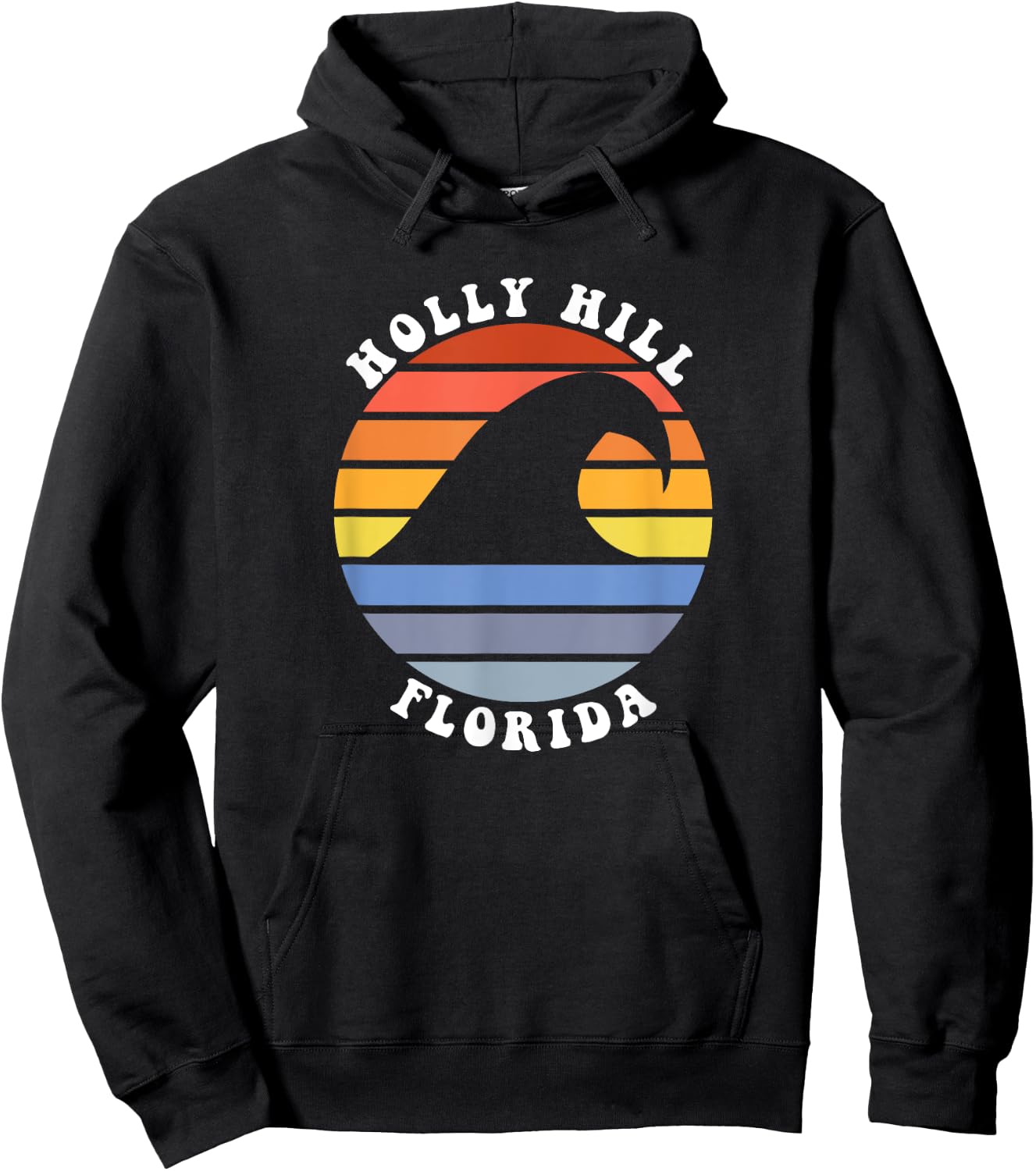 Cute Holly Hill Florida FL Beach Vacation Souvenir Hoodie - Hoodie | Black