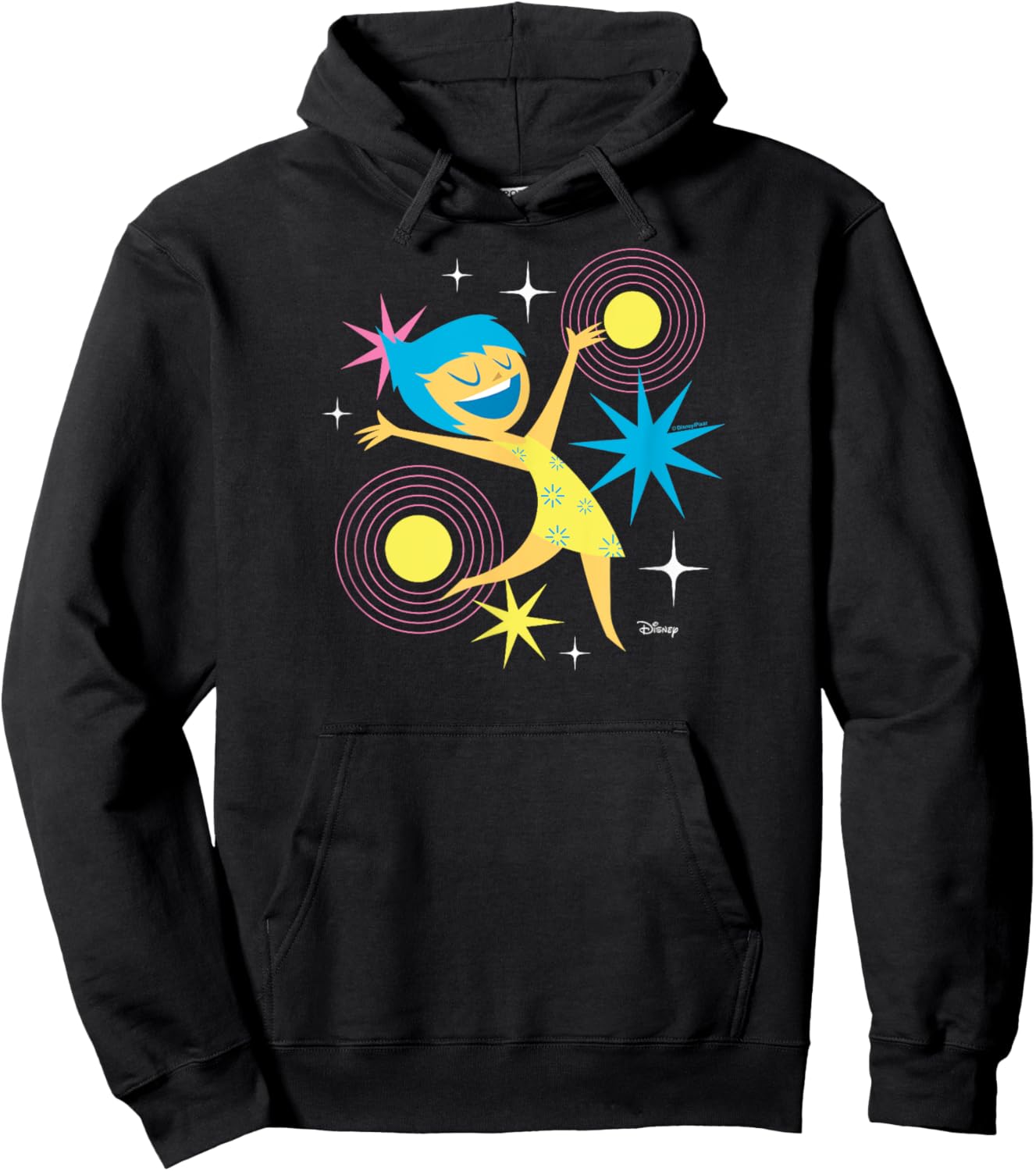 Inside Out 2 - Joy Emotion Character Hoodie - Hoodie | Black