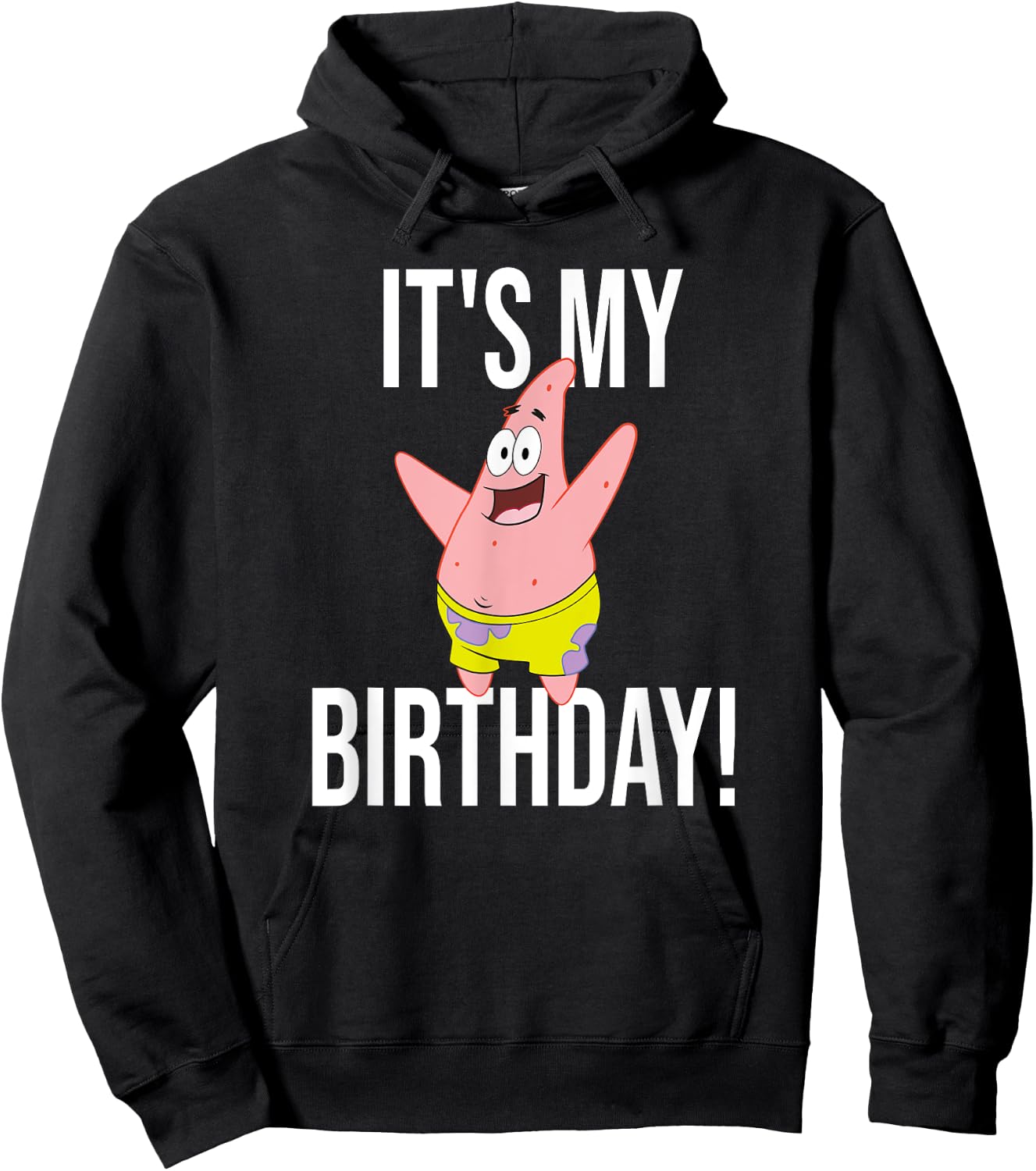 Mademark x SpongeBob SquarePants - Patrick Star - It's My Birthday! Hoodie - Hoodie | Black