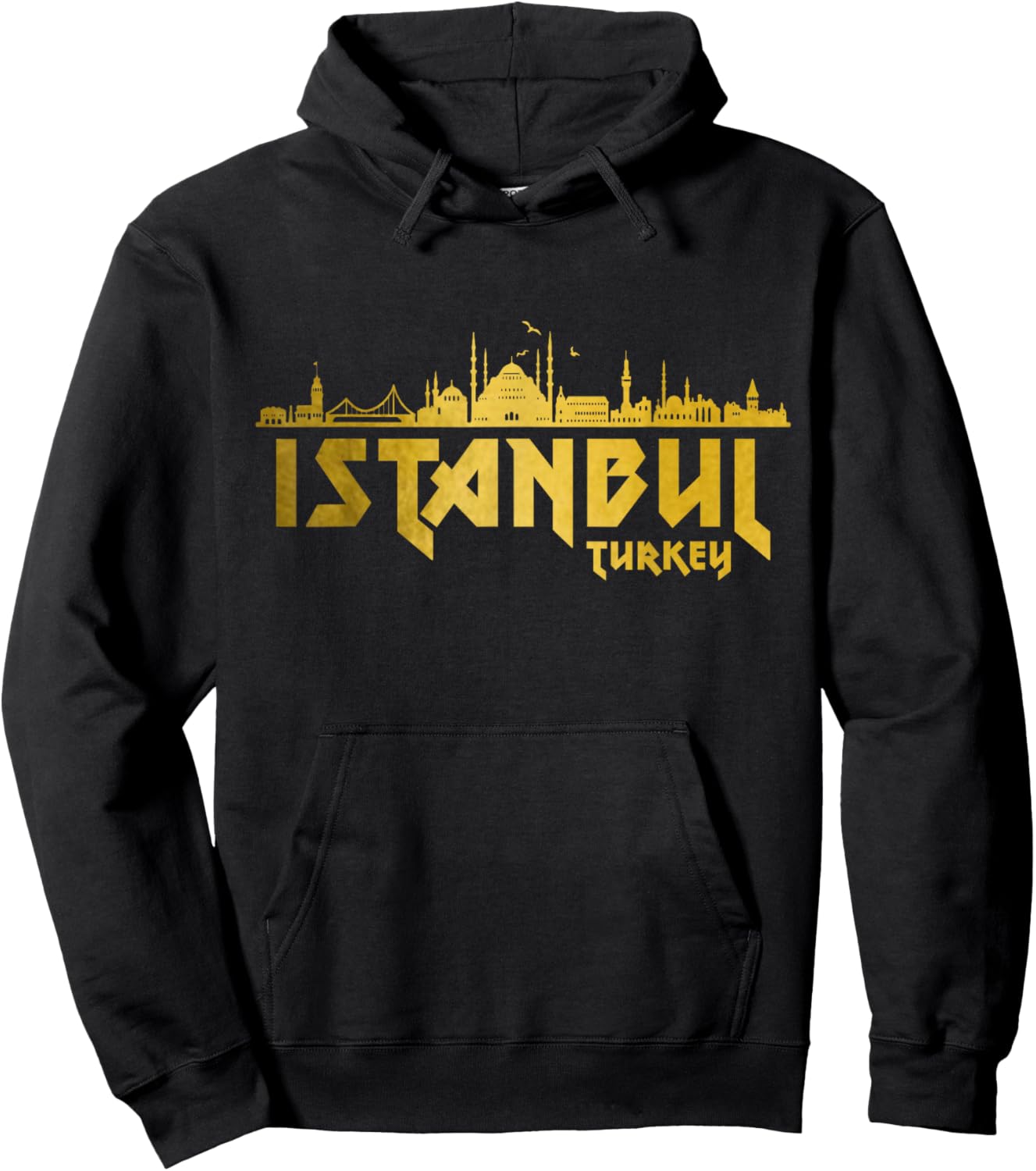Istanbul Skyline Turkey Turkish Pride Souvenir Turkiye Hoodie - Hoodie | Black