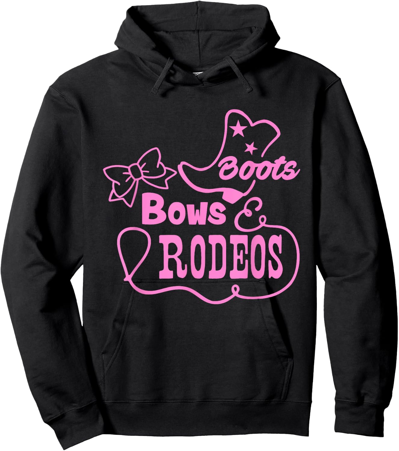 Cute Rodeo Shirt Girls Western Princess Cowgirl Hoodie - Hoodie | Black