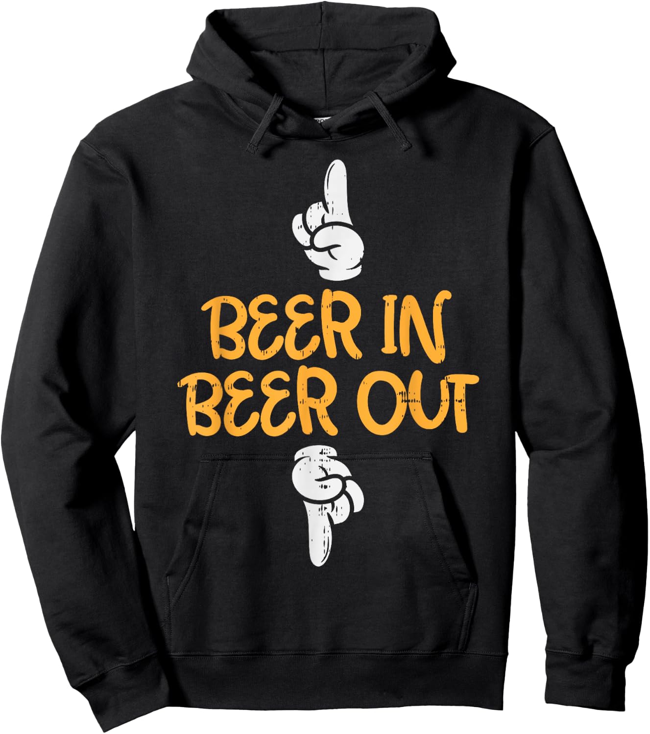 Beer In Out Funny Alcohol Drinking Team Squad Men Women Gift Hoodie - Hoodie | Black