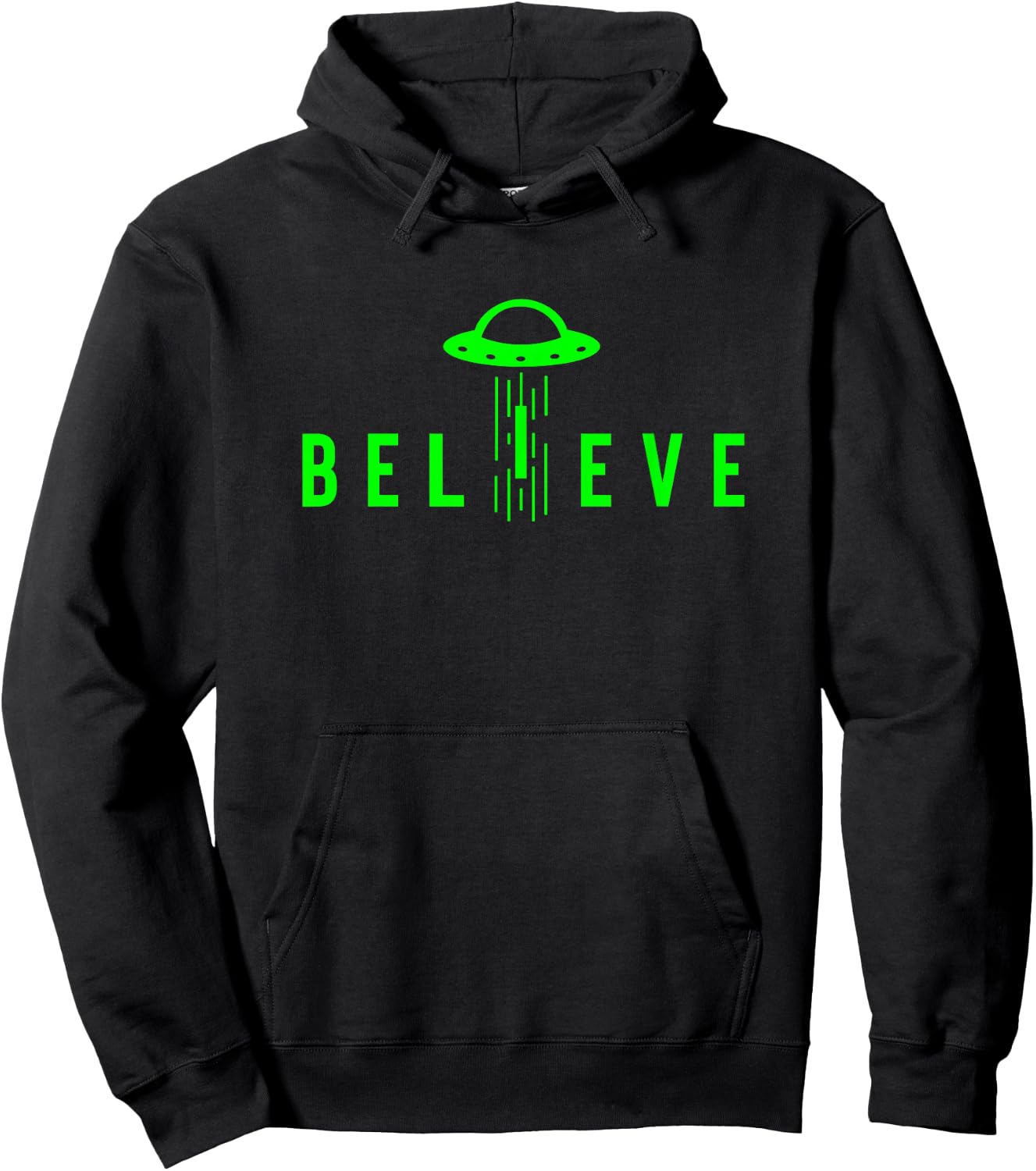 Alien Lover Gifts Men Women Kids UFO Abduction Believe Hoodie - Hoodie | Black