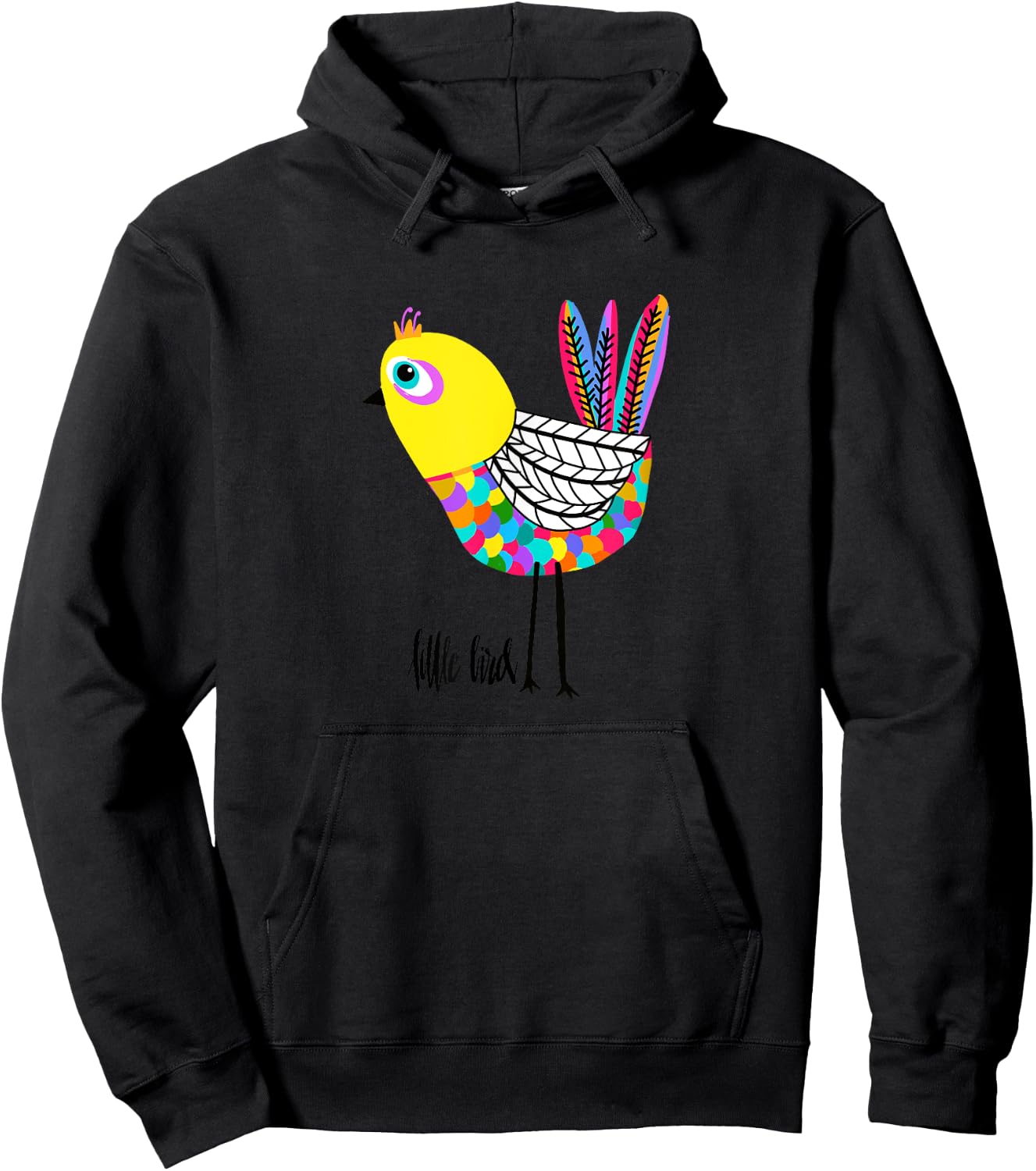 Women and Girls Bird Design is Fun and Cheery Gift Bird Love Hoodie - Hoodie | Black