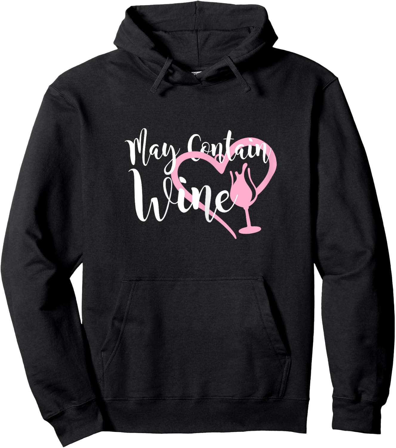 May contain wine shirt women Oenophile Winemaker Gift Hoodie - Hoodie | Black