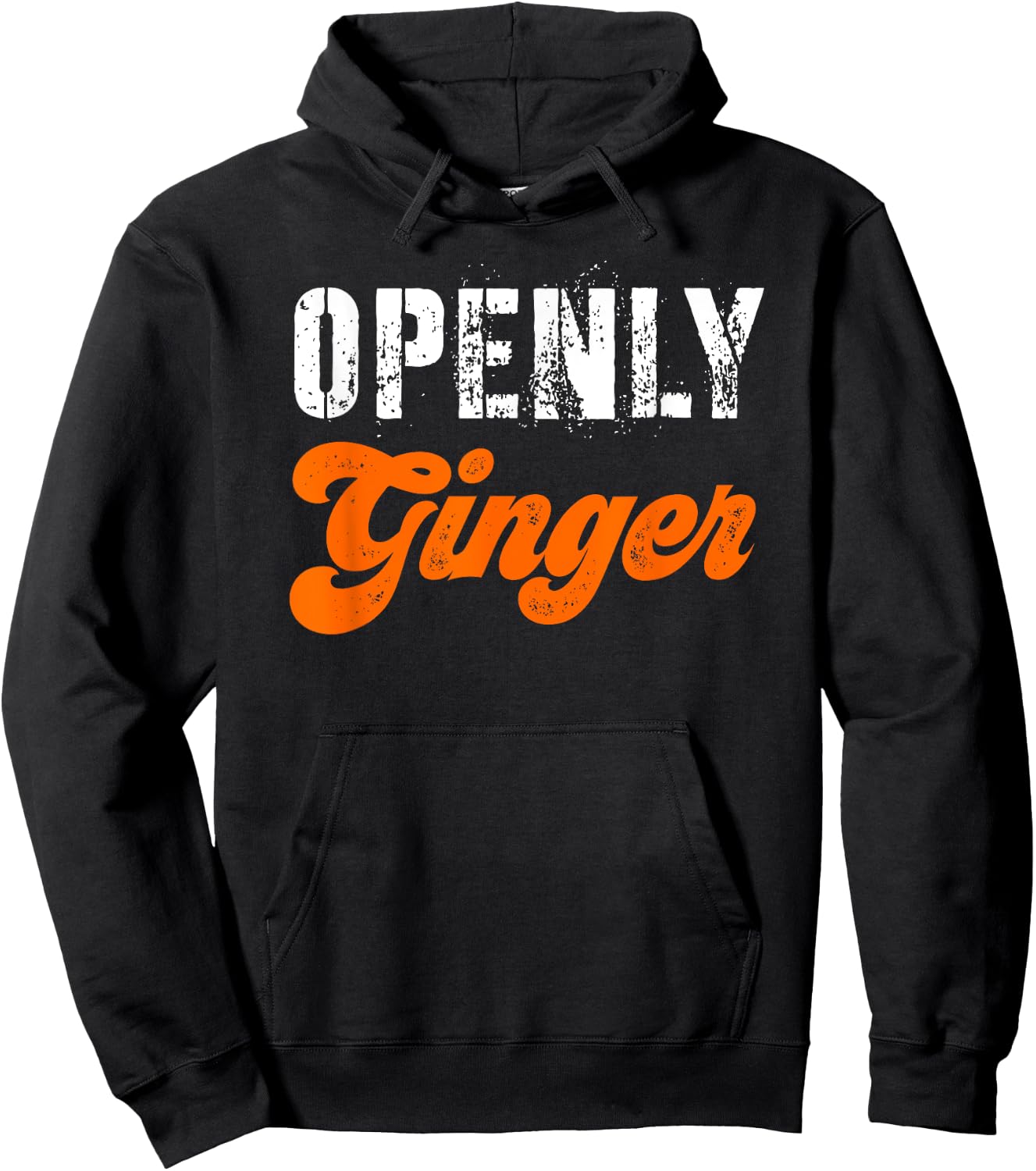 Ginger Women Funny Redhead Red Hair Proud Openly Ginger Men Hoodie - Hoodie | Black