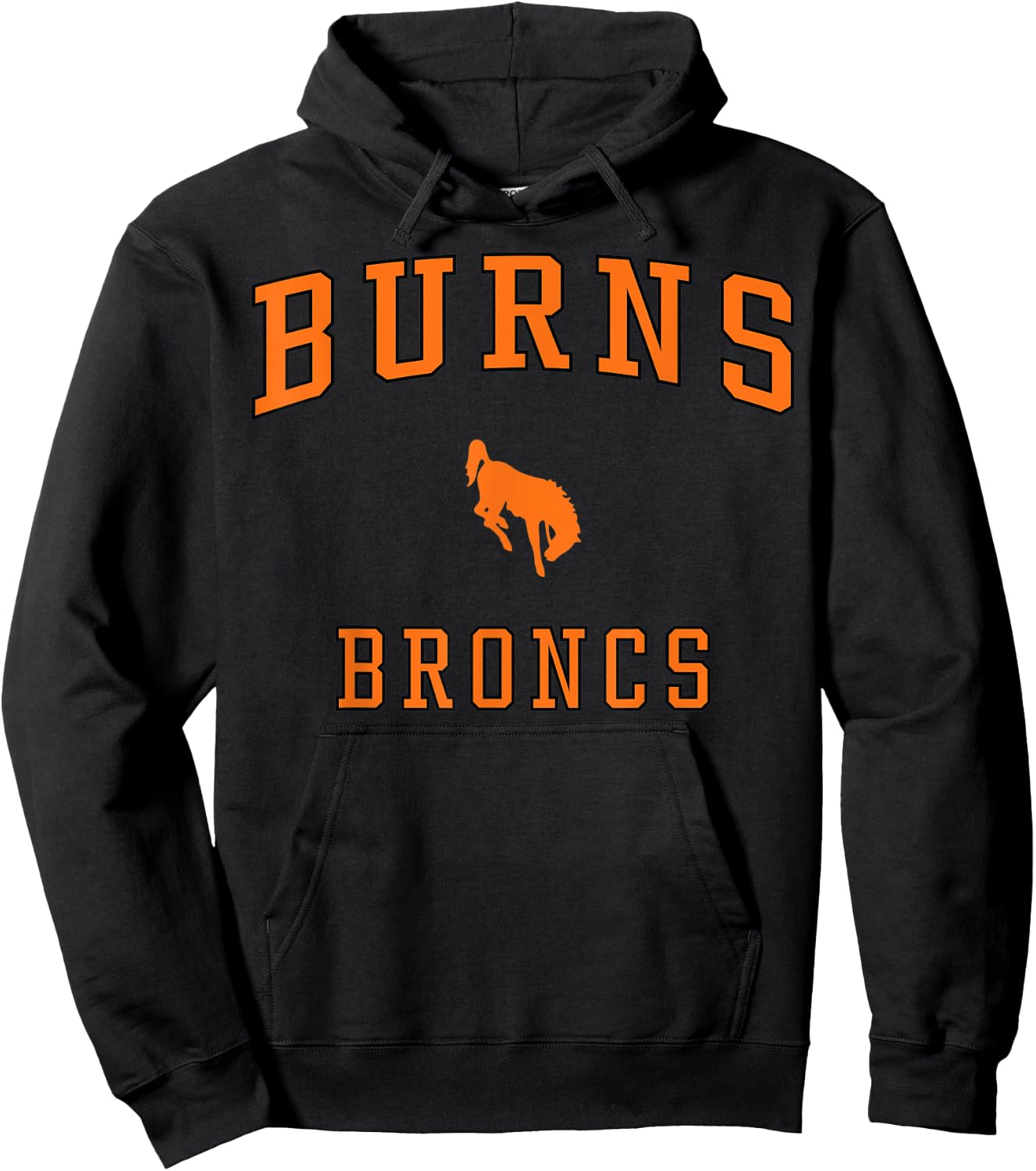 Burns High School Broncs Hoodie - Hoodie | Black