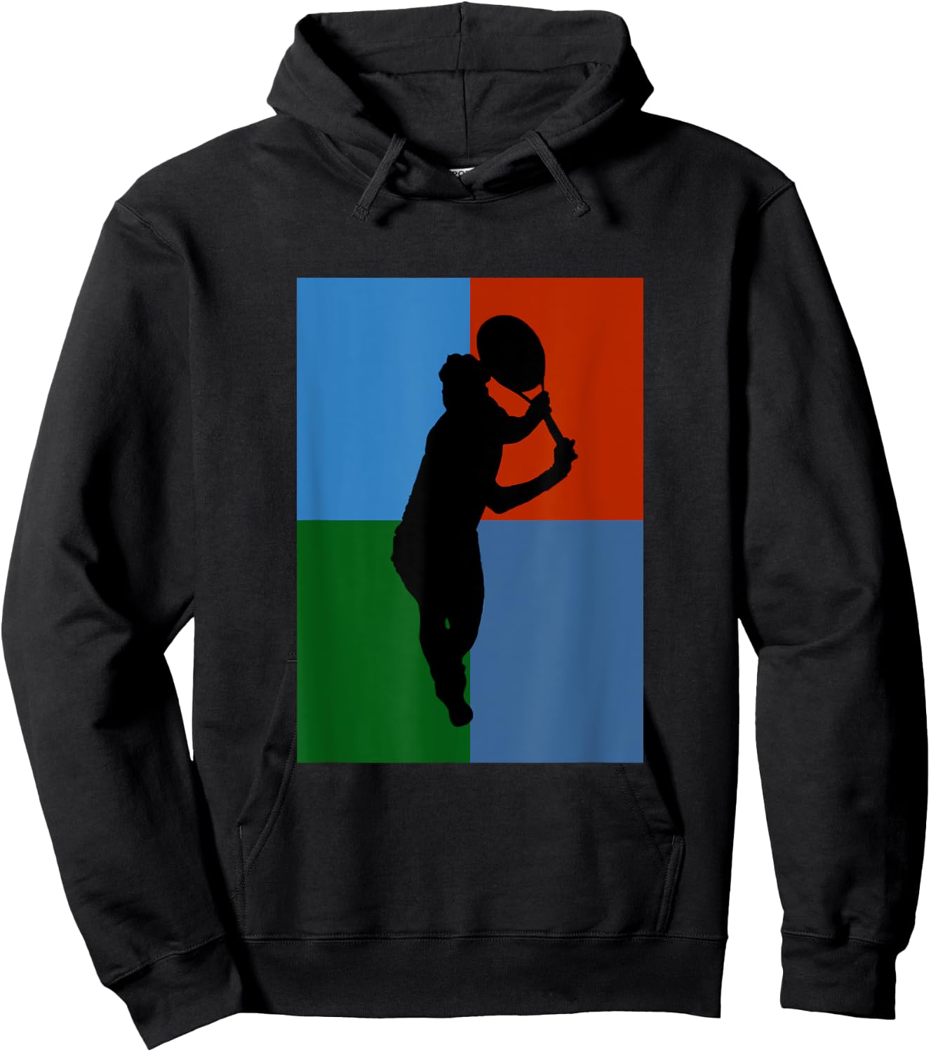 Tennis Grand Slam Courts Backhand Hoodie - Hoodie | Black