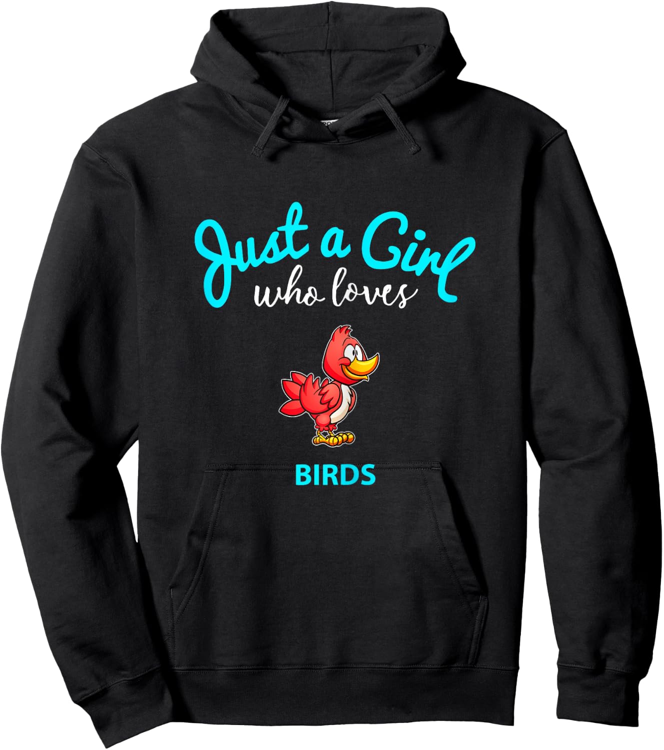 Bird Shirt for Girls | Children's Bird Hoodie - Hoodie | Black