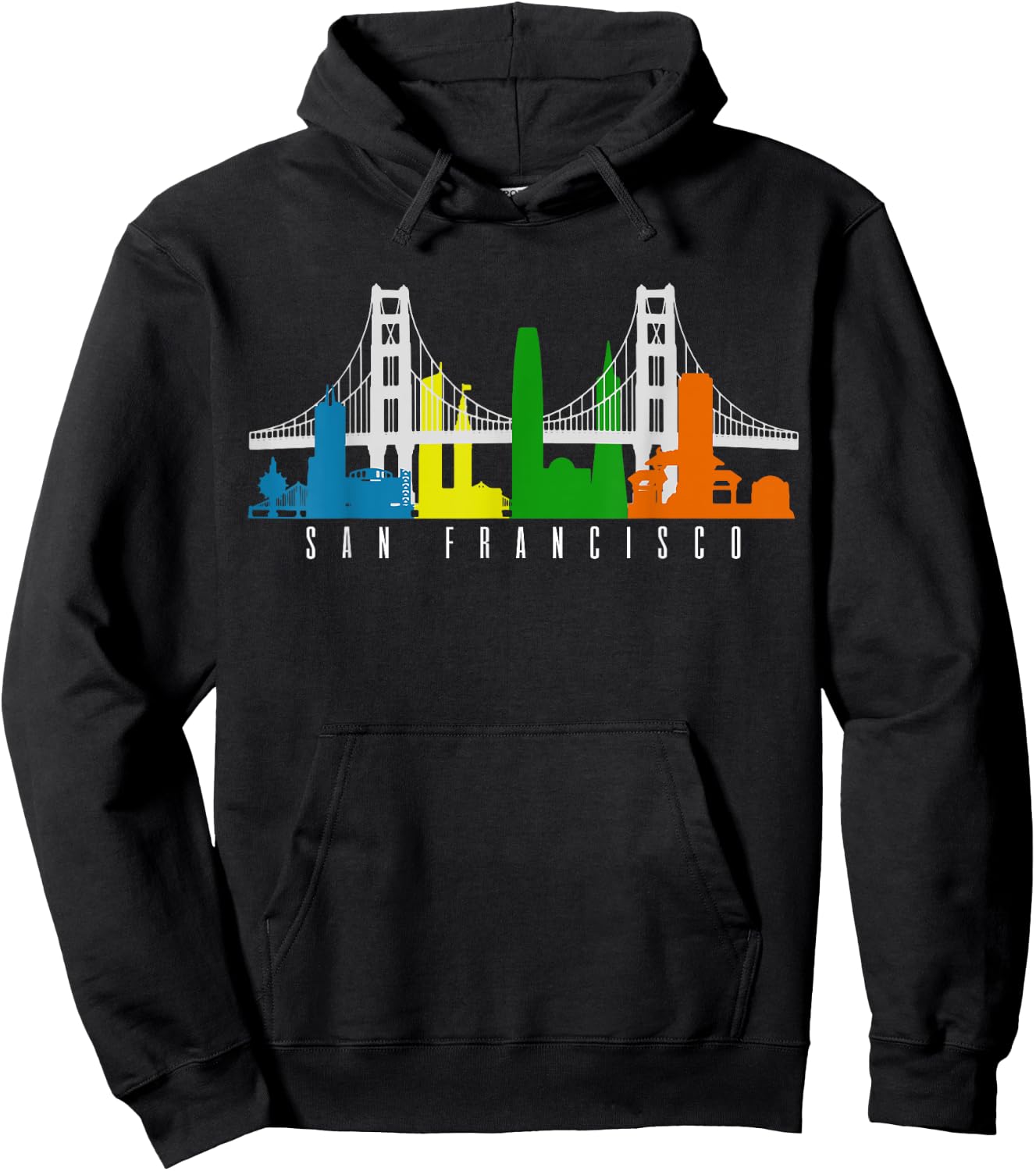 San Francisco California California USA America Souvenir Hoodie - Hoodie | Black