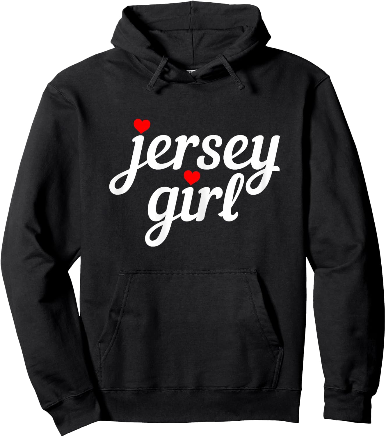 Jersey Girl New Jersey Heart Funny Cute New Jersey Pride Hoodie - Hoodie | Black