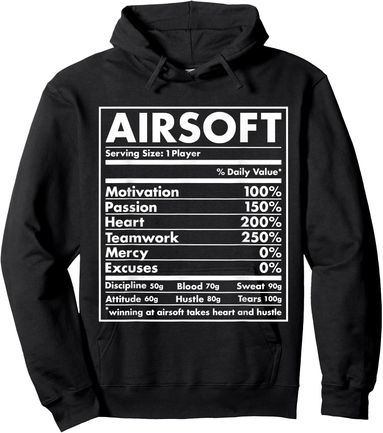 Sport Nutrition Airsoft Hoodie - Hoodie | Black