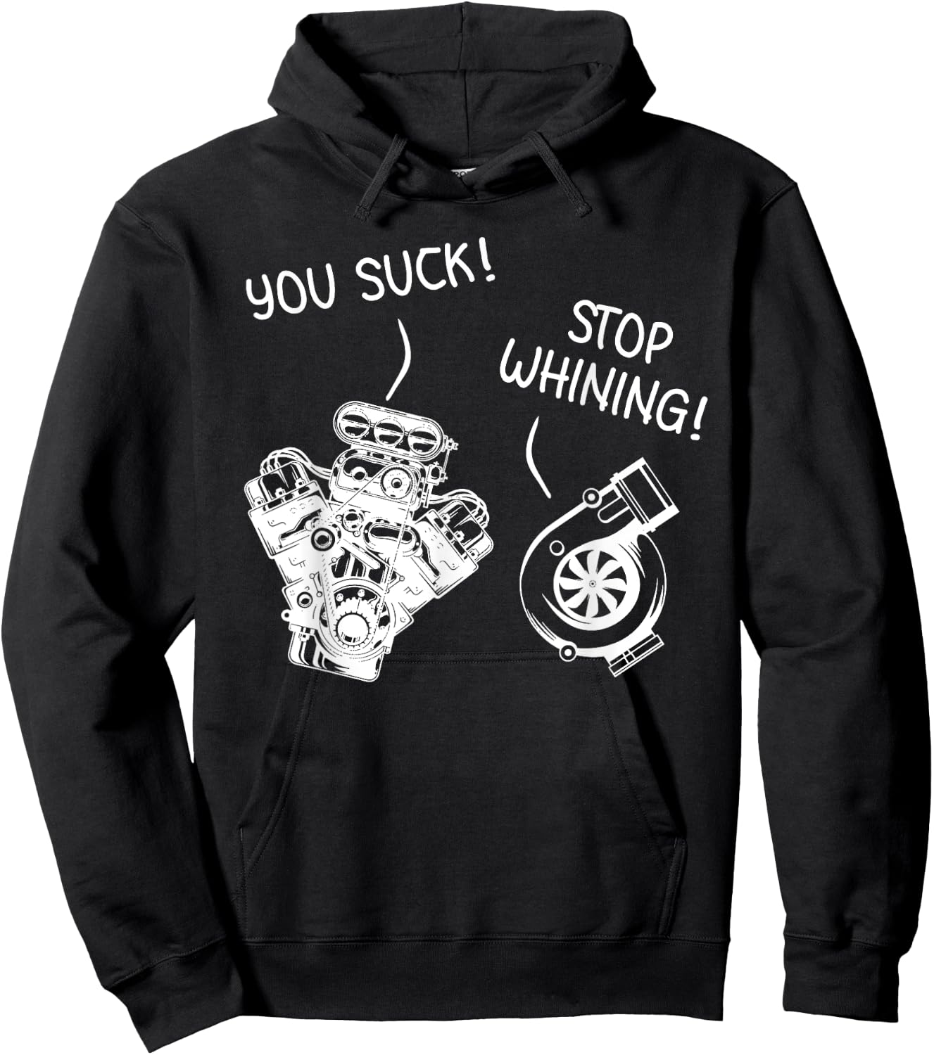 Funny Stop Whining Car Mechanic Precision Turbo Gift Hoodie - Hoodie | Black