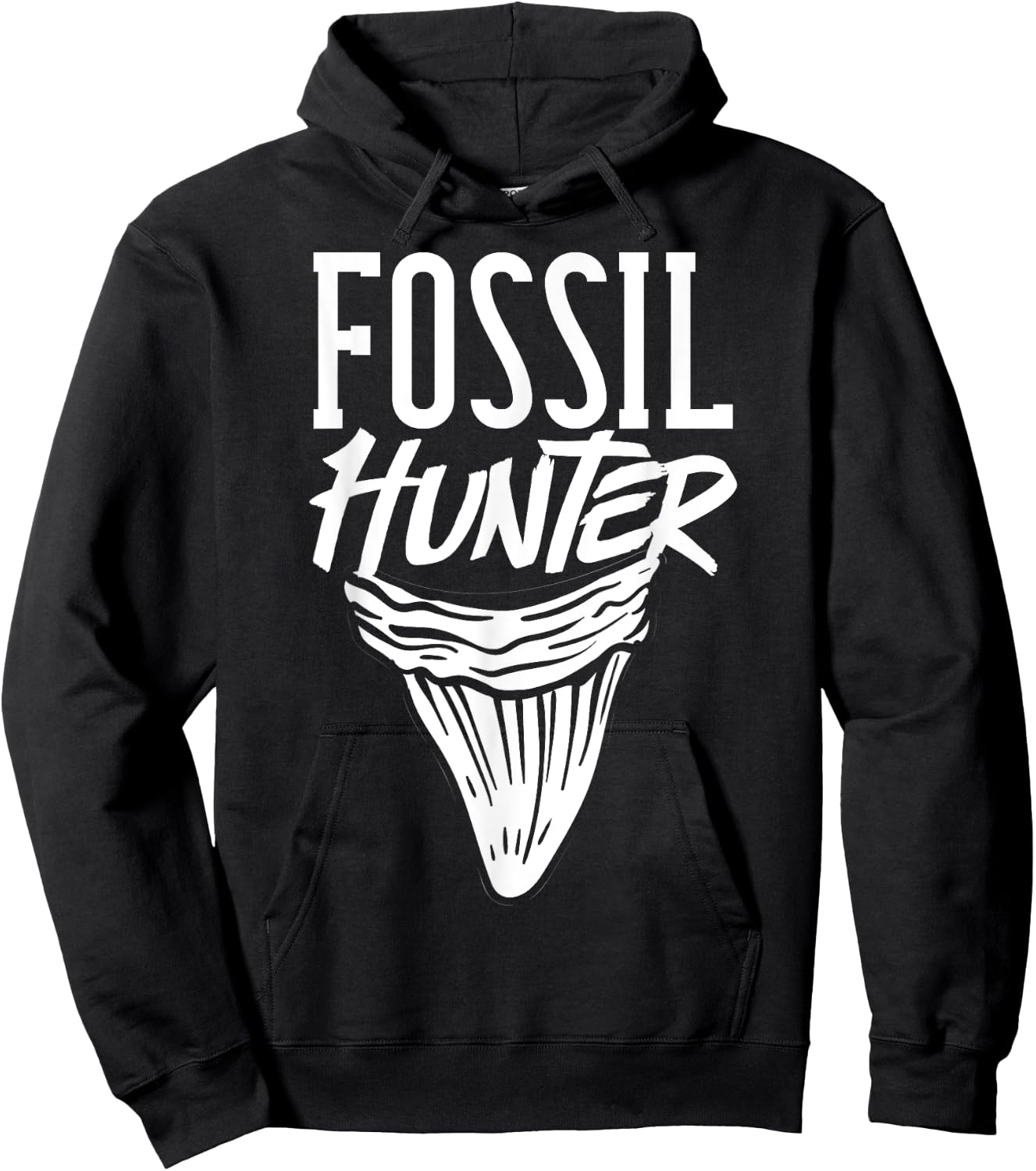 Shark Teeth Fossil Hunter Gift Paleontologist Collector Hoodie - Hoodie | Black