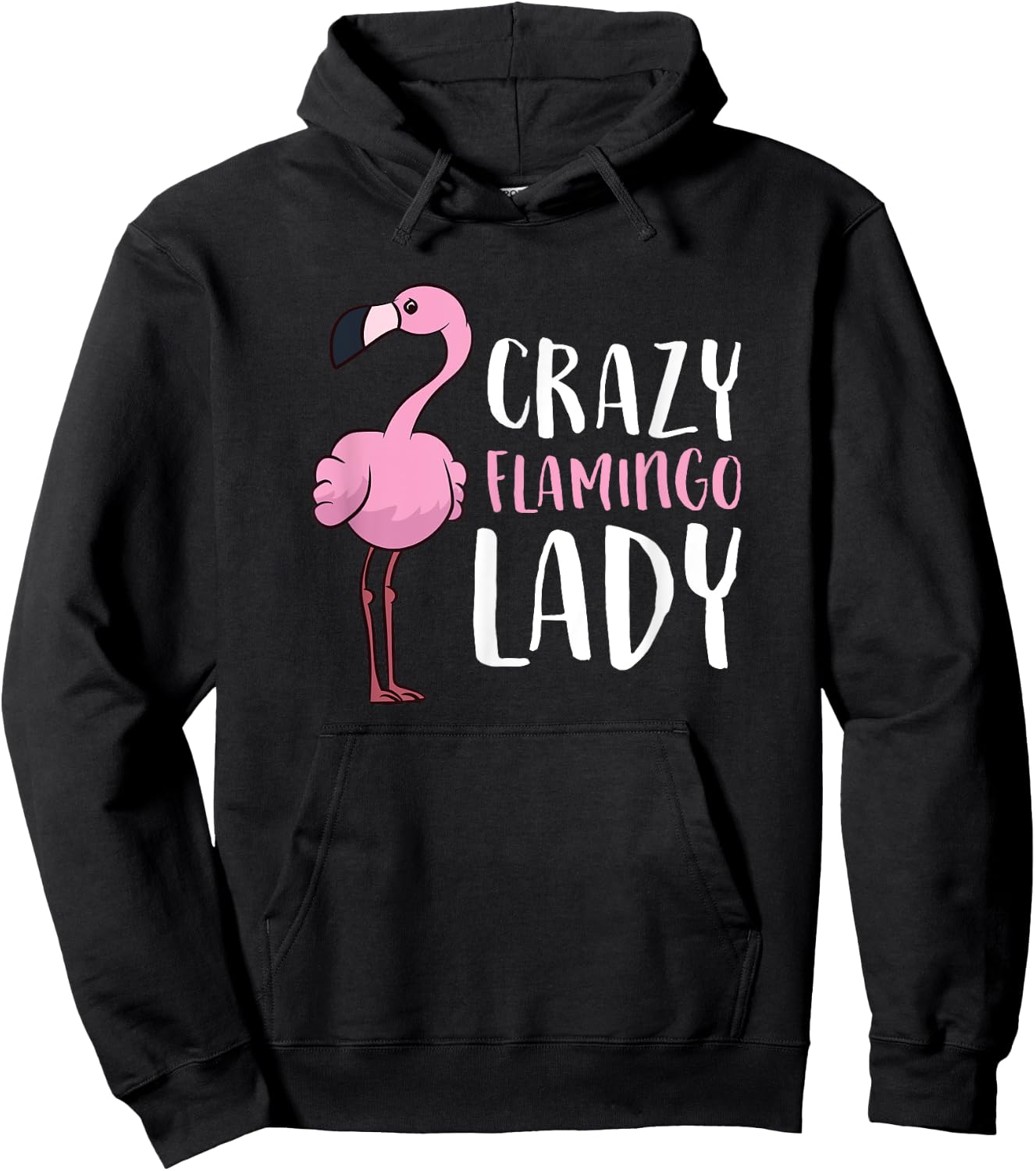 Women Love Flamingos Flamingo Girl Crazy Flamingo Lady Hoodie - Hoodie | Black