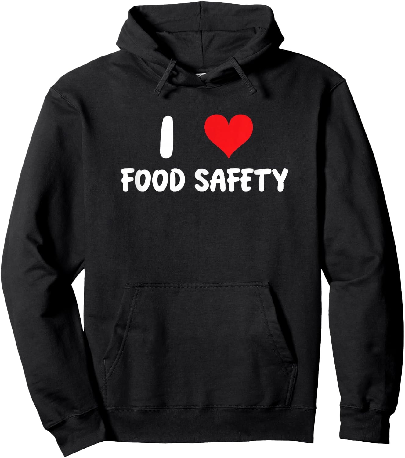 I Love Food Safety - Heart - Inspector Inspection Cook Chef Hoodie - Hoodie | Black