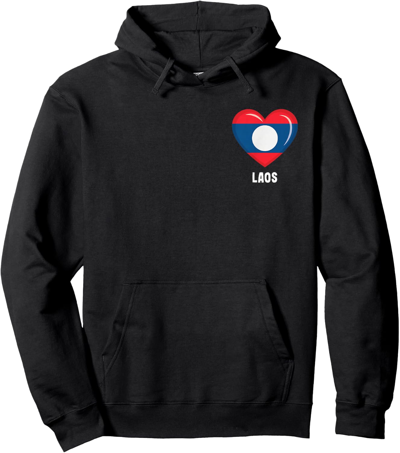 Laos Flag Shirt | Laotian Hoodie - Hoodie | Black