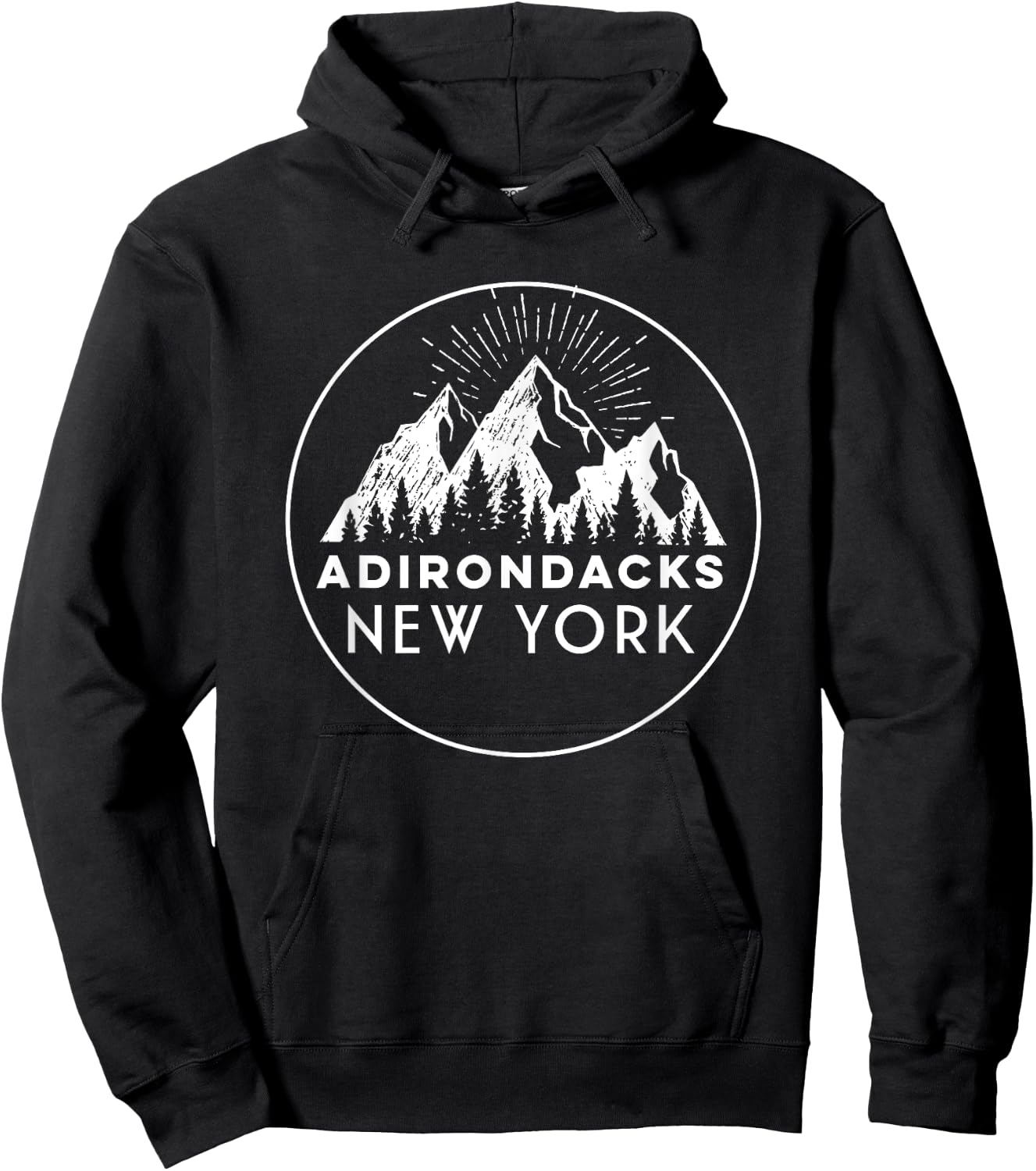 Adirondacks Women | Adirondacks New York Gift Hoodie - Hoodie | Black