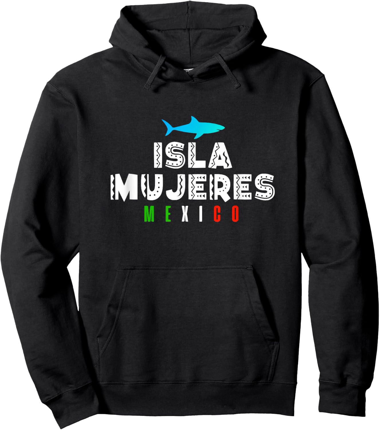 Isla Mujeres Mexico Vacation Souvenir Gift Hoodie - Hoodie | Black