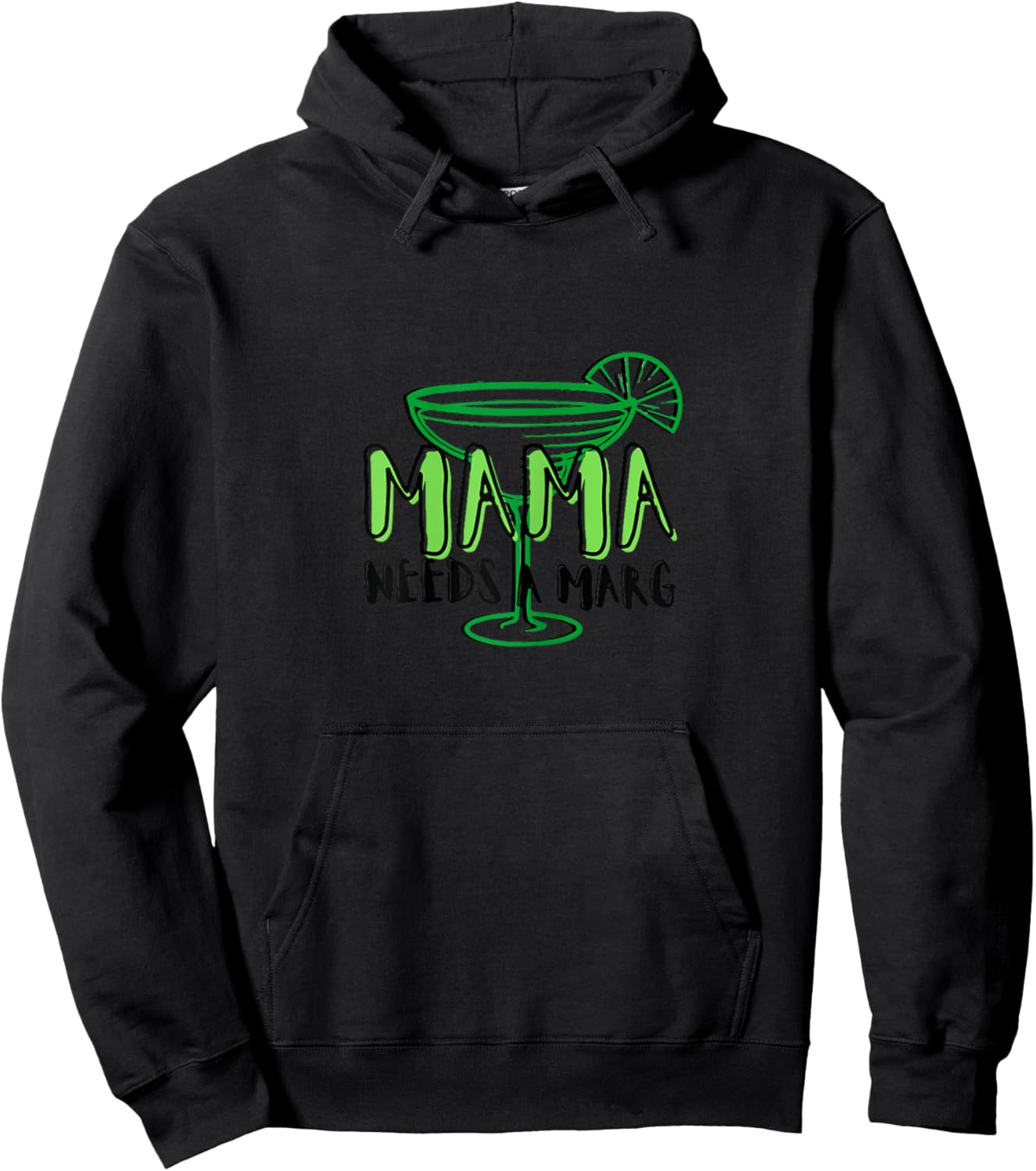 Mama Needs A Marg - Summer Vacation Mom Tops Hoodie - Hoodie | Black