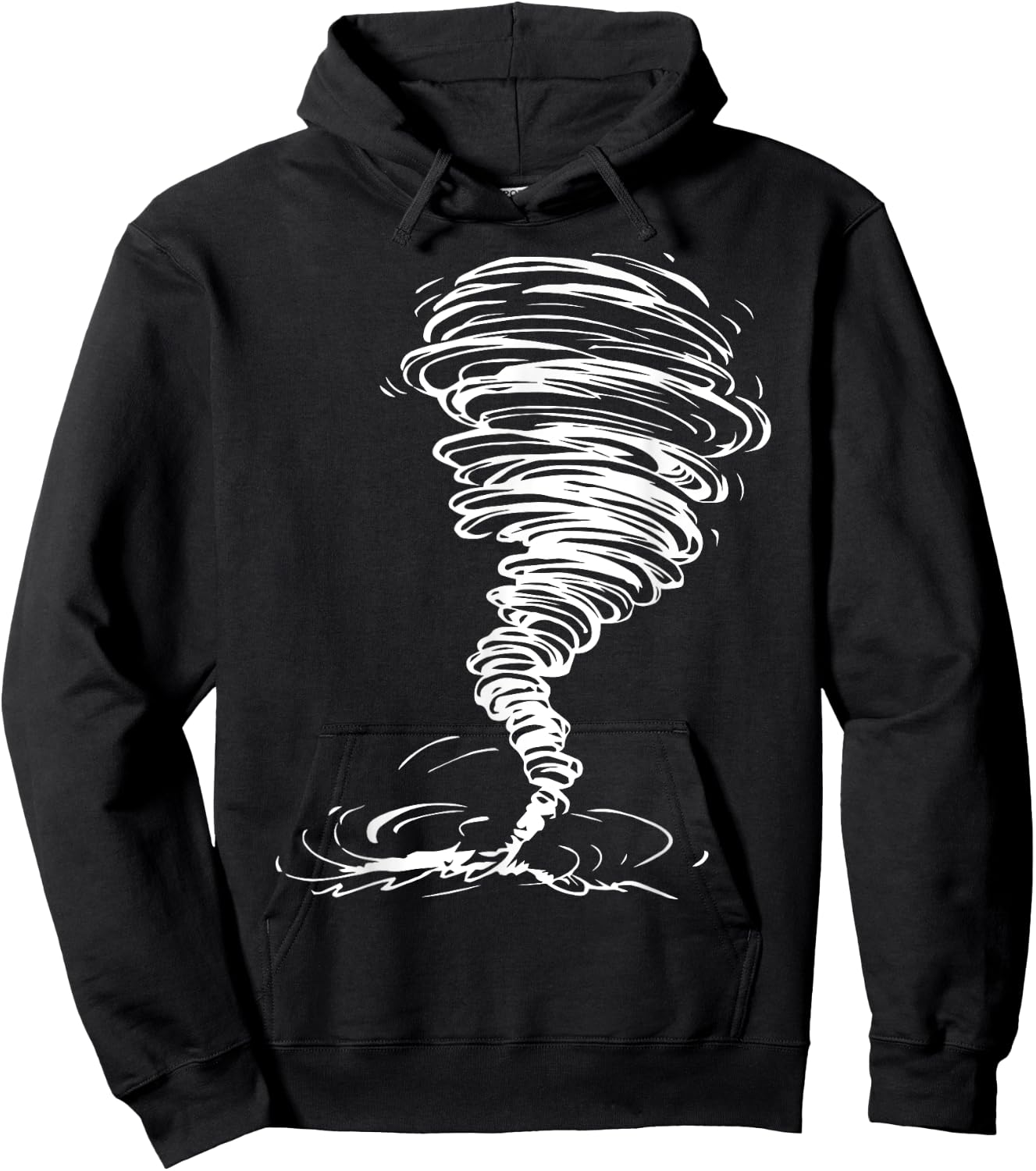While Storm Tornado Twister Hurricane Weather Scary Costume Hoodie - Hoodie | Black