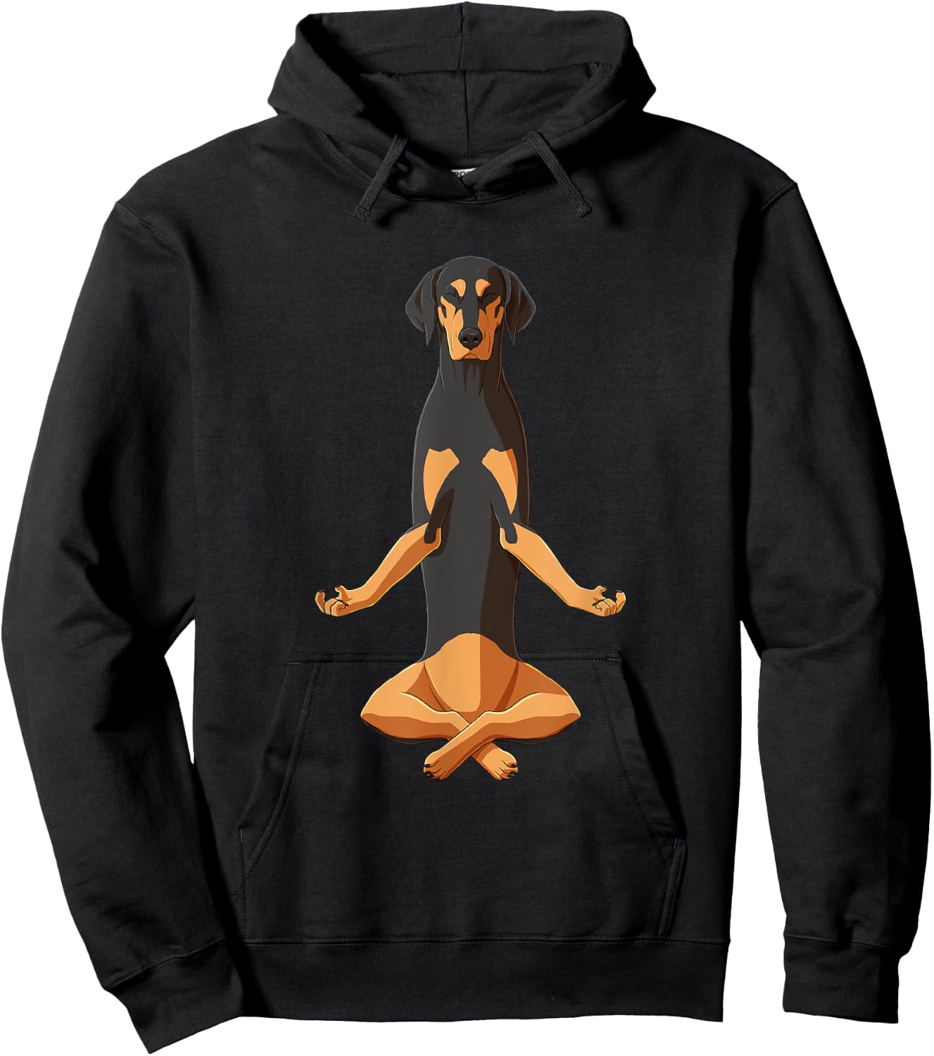 Funny Yoga Dog Transylvanian Hound Hoodie - Hoodie | Black