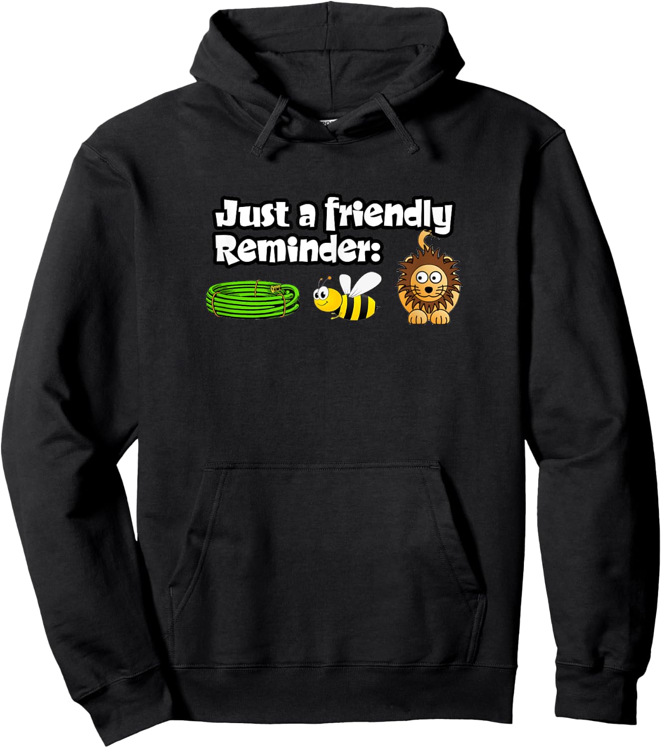 HOSE BEE LION funny humorous gift Hoodie - Hoodie | Black