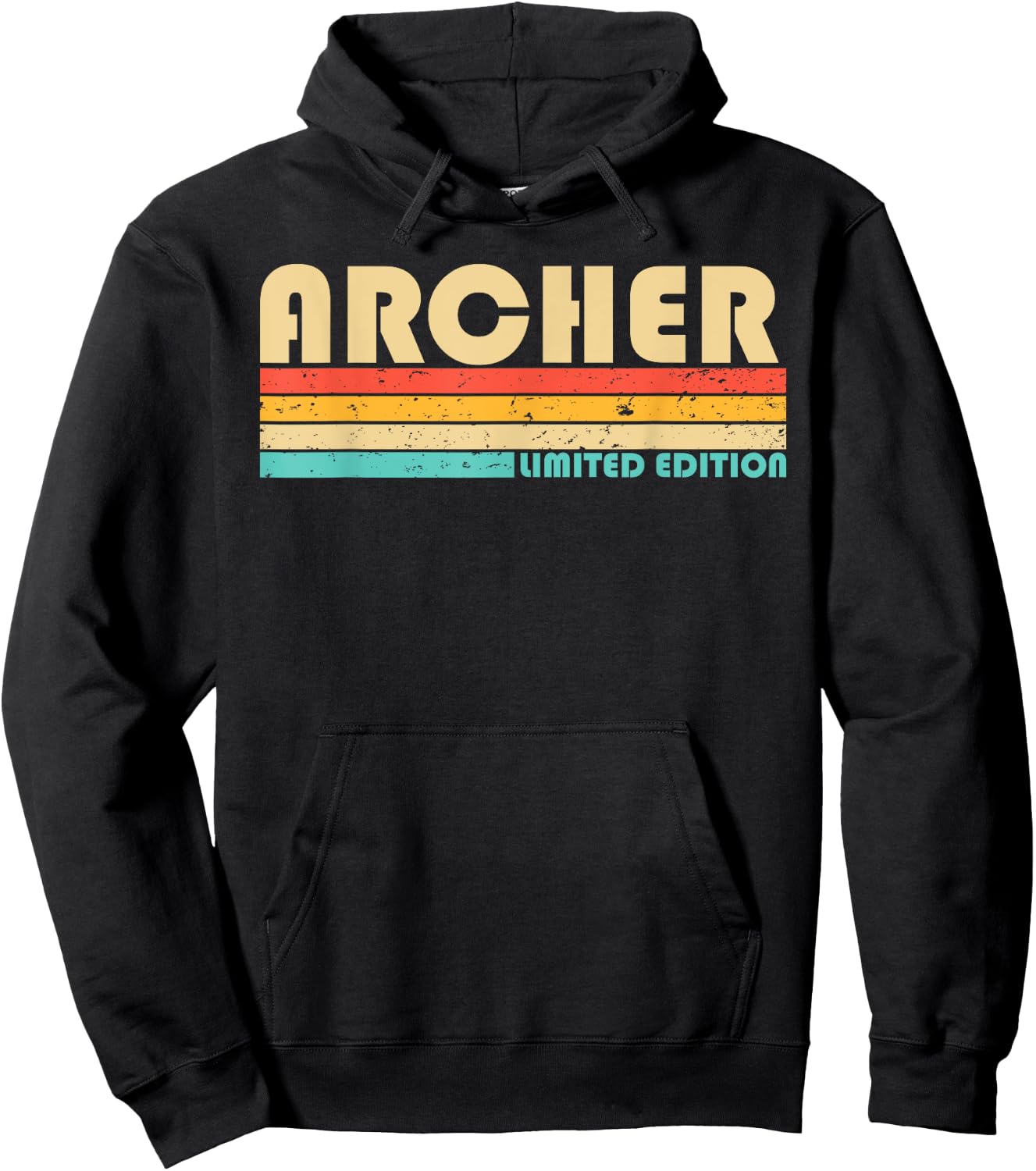 ARCHER Name Personalized Funny Retro Vintage Birthday Hoodie - Hoodie | Black