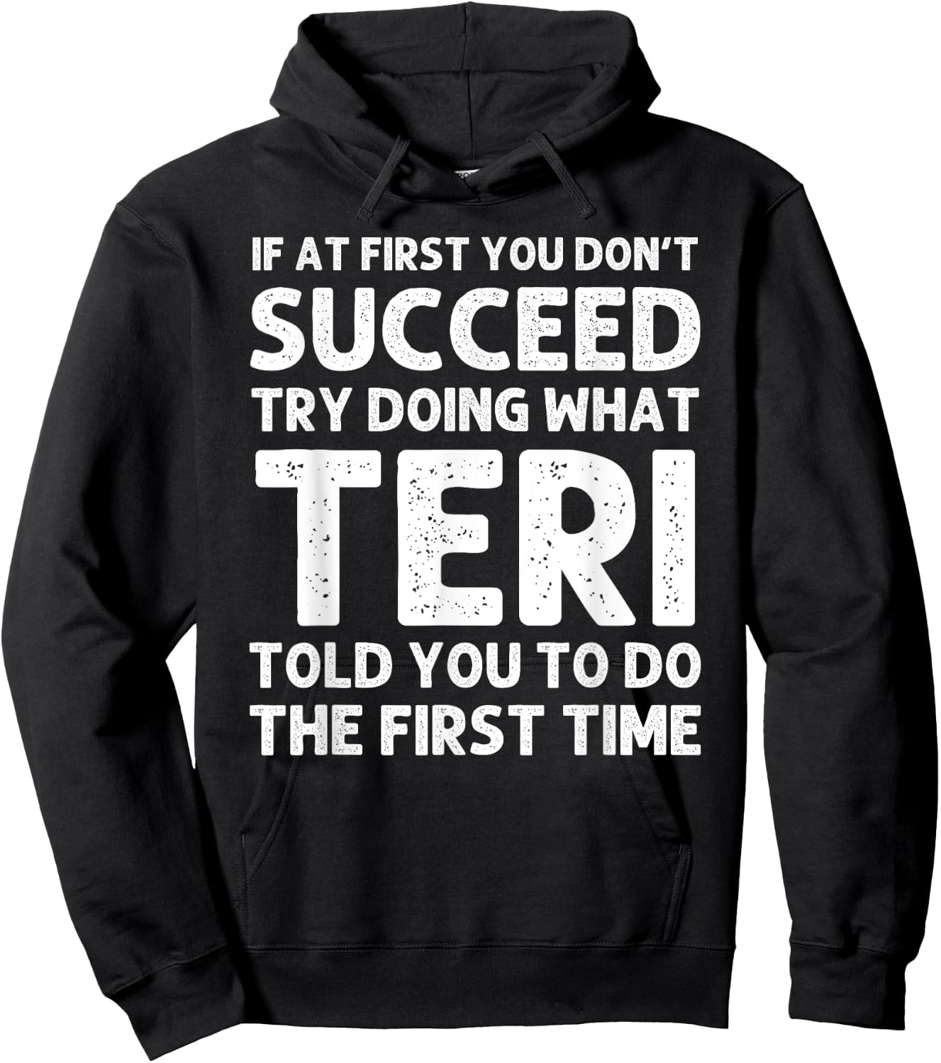 TERI Name Personalized Birthday Funny Christmas Joke Hoodie - Hoodie | Black