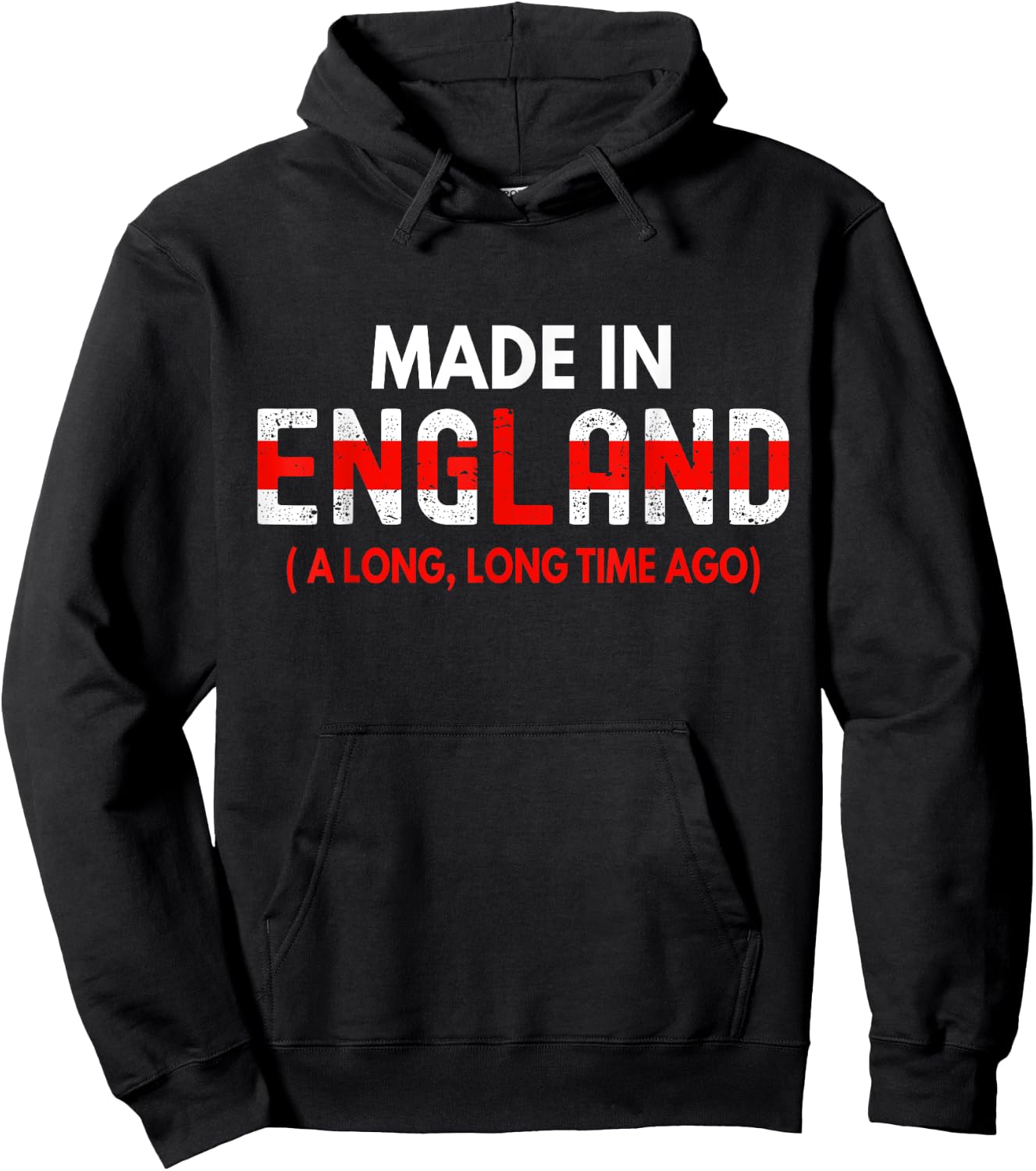Made In England A Long Time Ago Funny British Birthday Gift Hoodie - Hoodie | Black