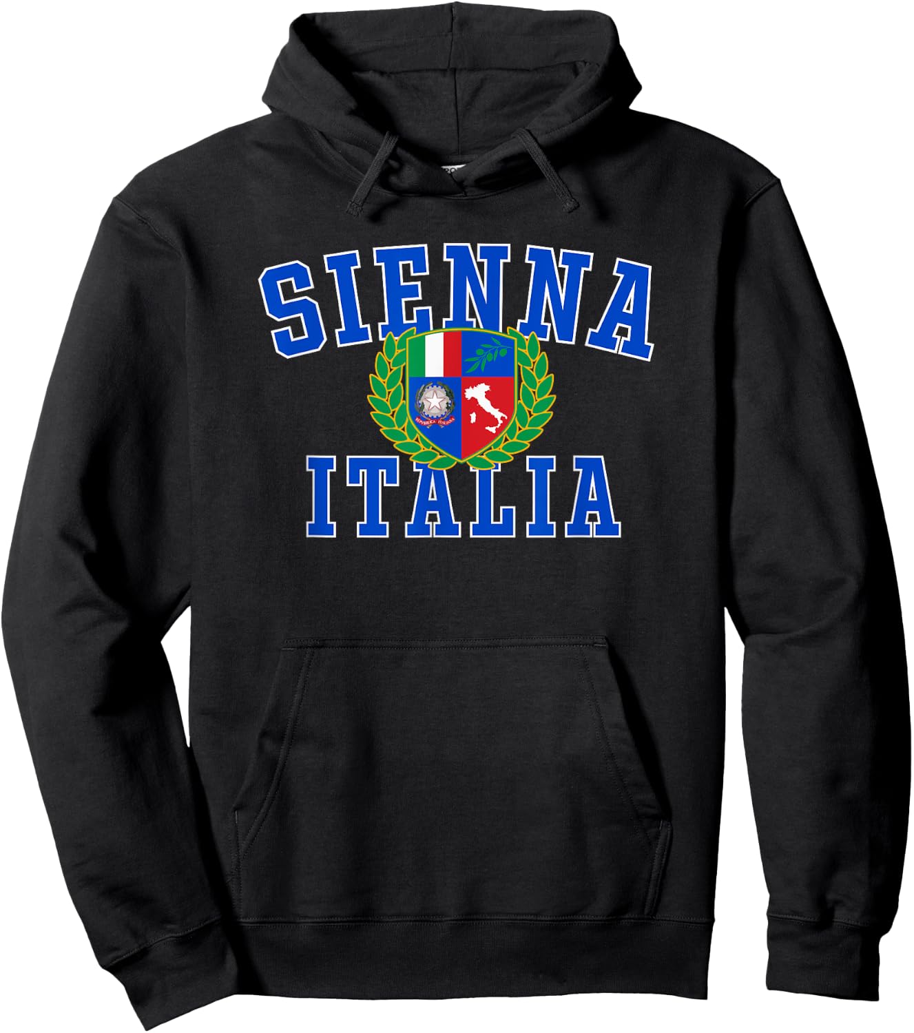 Sienna Italy Crest Hoodie - Hoodie | Black
