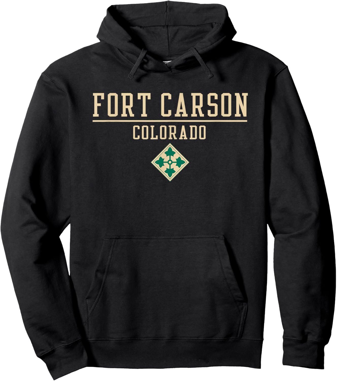 Fort Carson Colorado Army United States Military Hoodie - Hoodie | Black