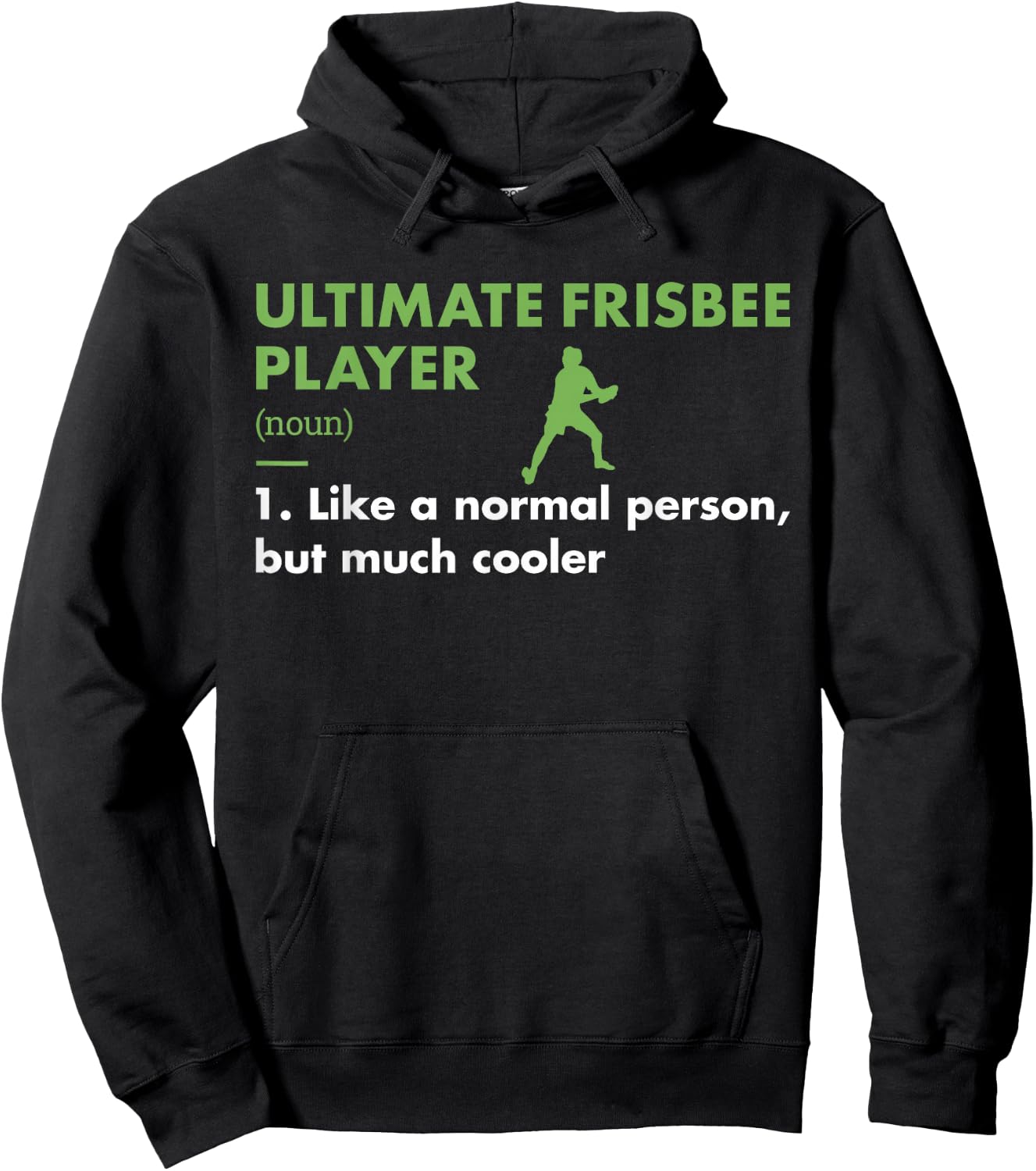 Sport Player Definition Ultimate Frisbee Hoodie - Hoodie | Black