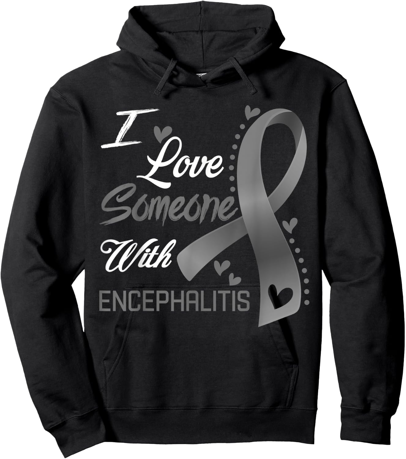 I Love Someone With Encephalitis Awareness Hoodie - Hoodie | Black