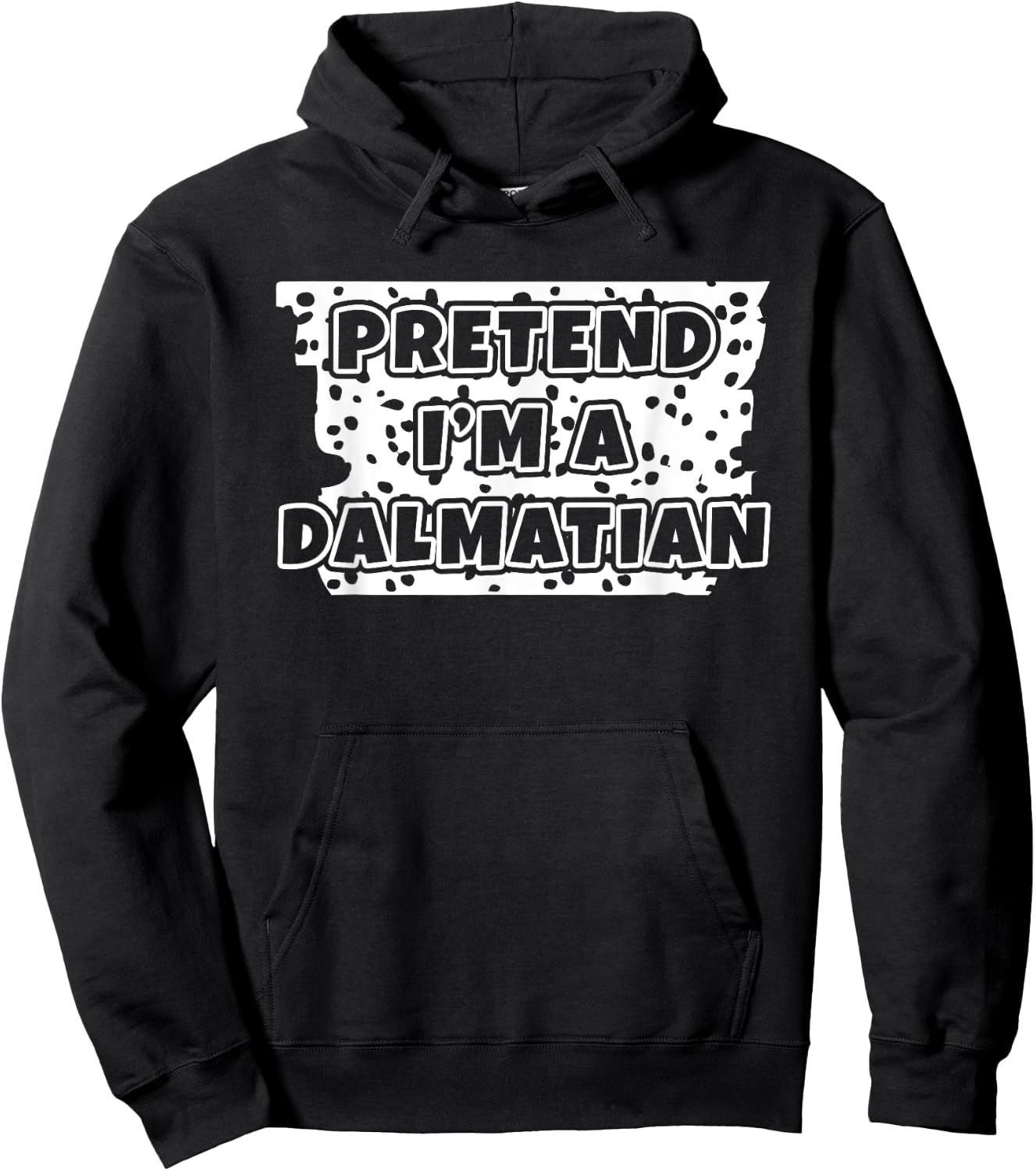 Dalmatian Dog Animal Halloween DIY Costume Funny Women Hoodie - Hoodie | Black