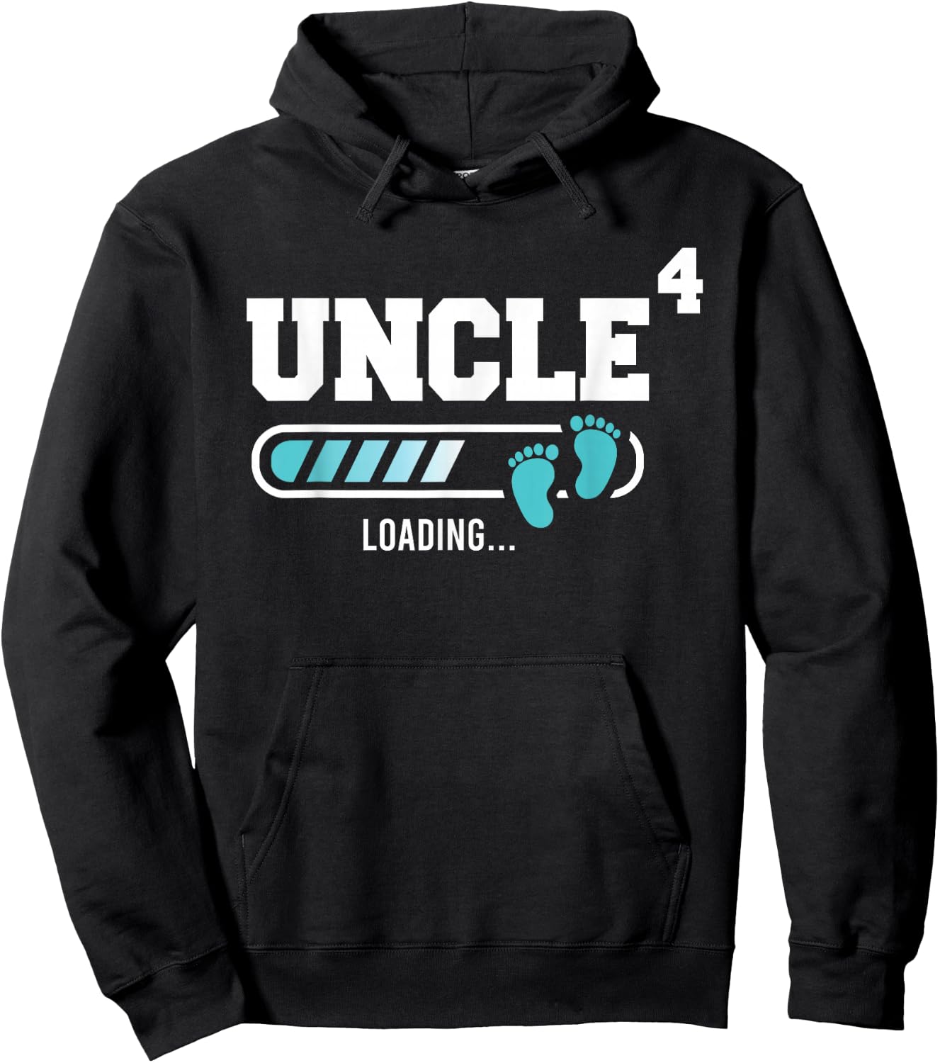 Uncle 4 Fourth Time Uncle Funny Uncle Of Four Hoodie - Hoodie | Black