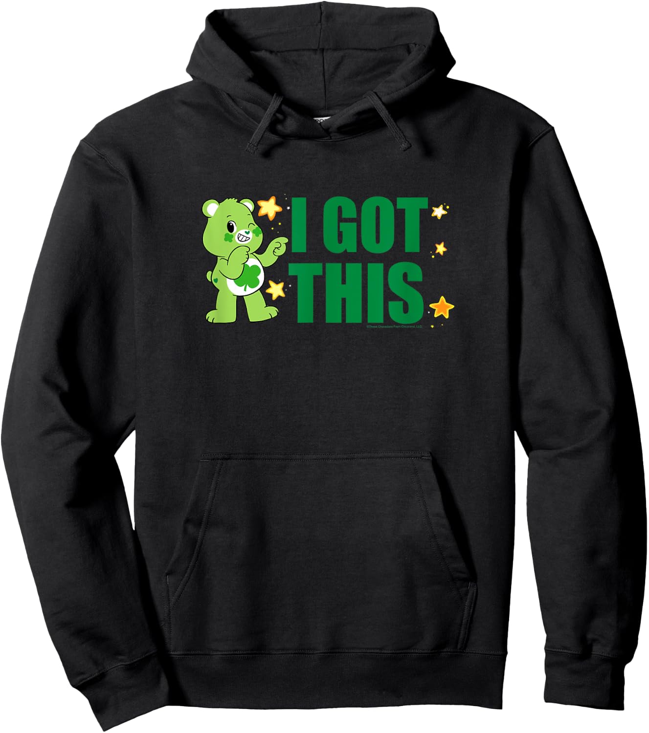 Care Bears Good Luck Bear I Got This Cute Cartoon Hoodie - Hoodie | Black