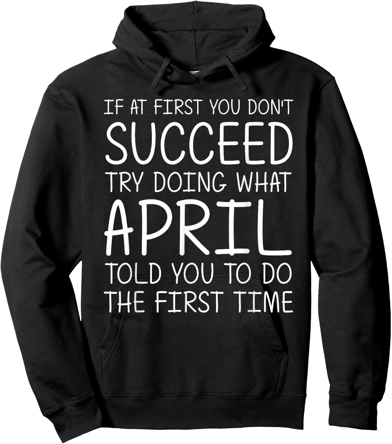 APRIL Gift Name Personalized Birthday Funny Christmas Joke Hoodie - Hoodie | Black