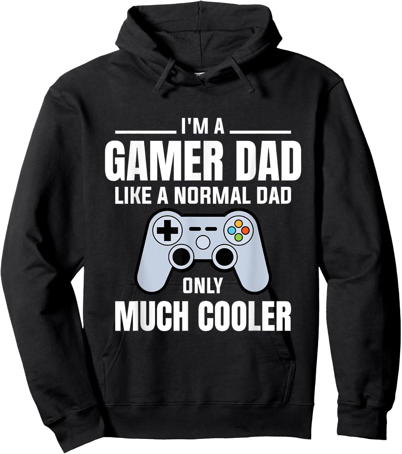 Gamer Dad Like A Normal Dad - Video Game Father Hoodie - Hoodie | Black