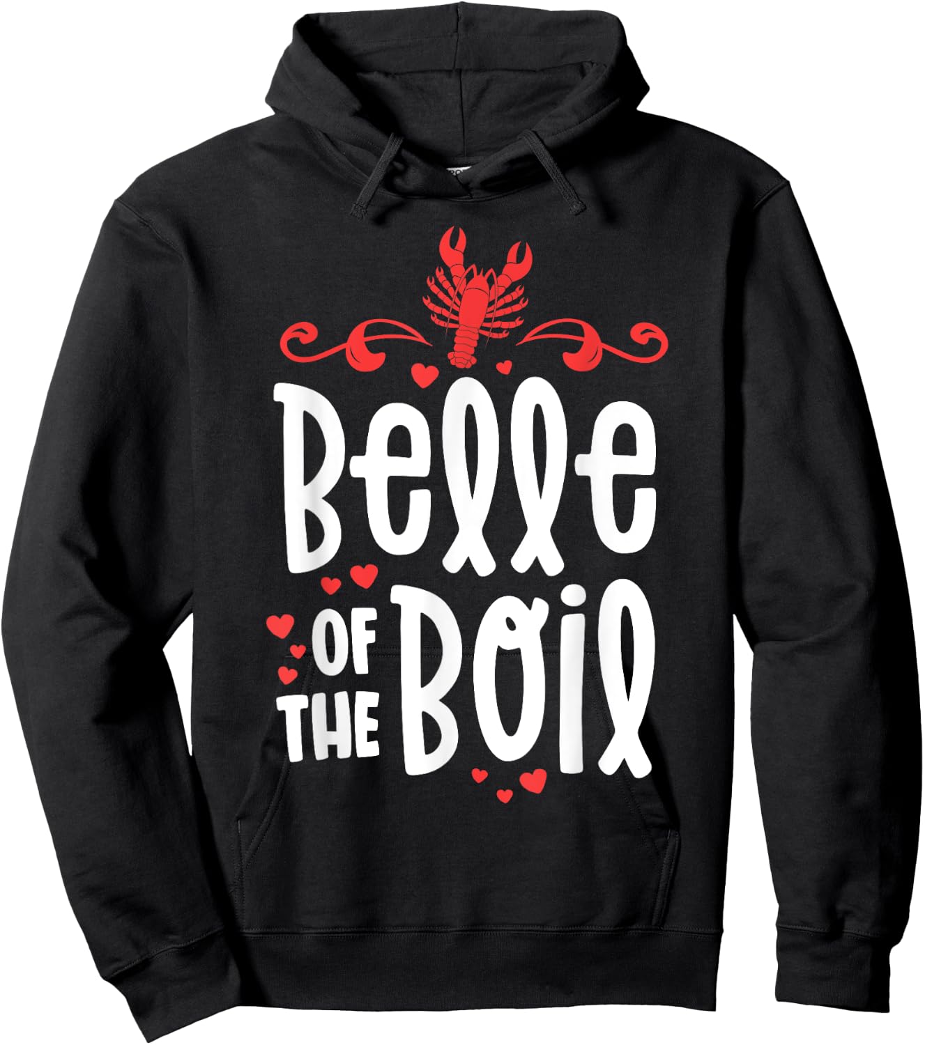 Crawfish Boil Shirt Women Belle Of The Boil Southern Cajun Hoodie - Hoodie | Black