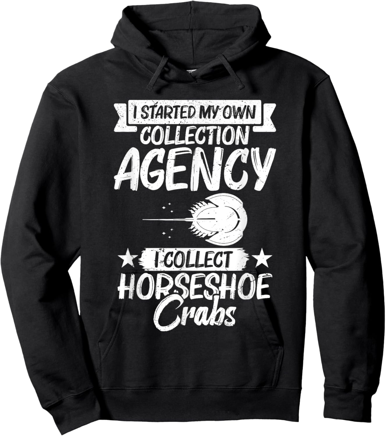 Horseshoe Crab Fossil Lover Biologist Xiphosura Encycloart Hoodie - Hoodie | Black