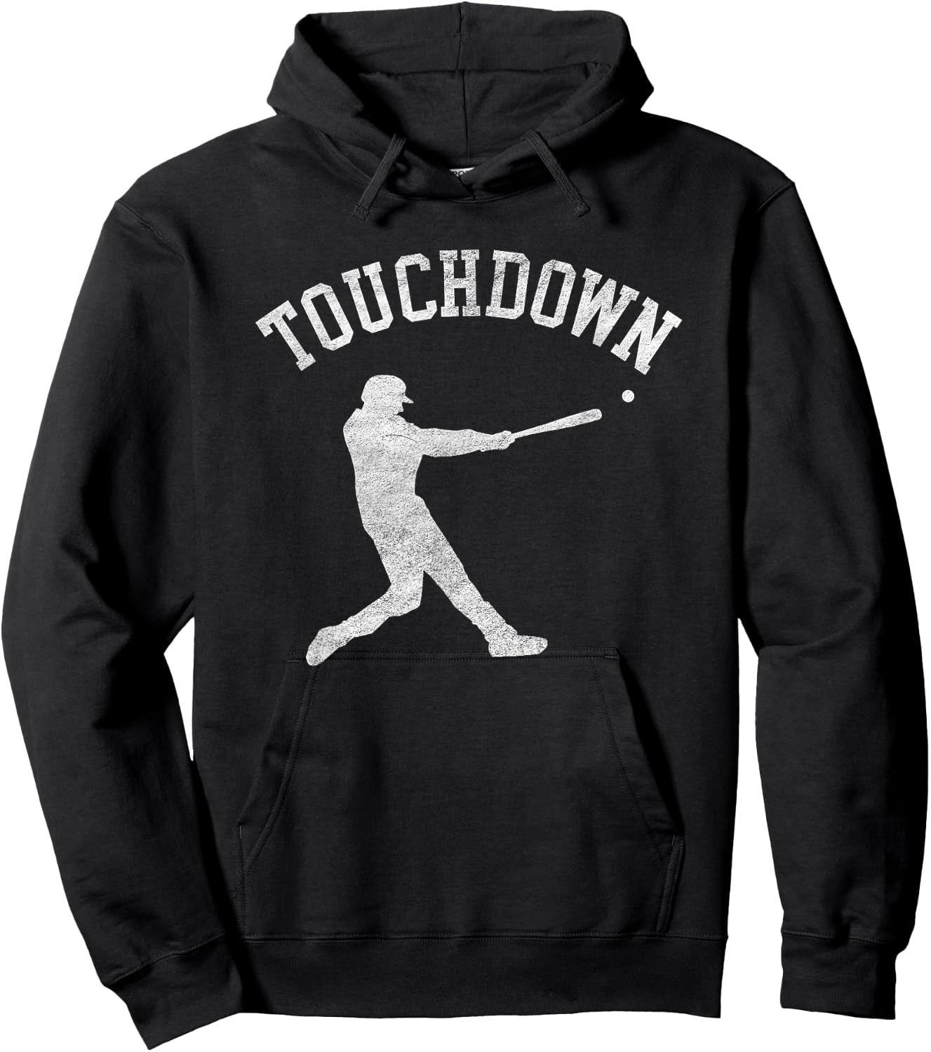 Touchdown - Baseball batter - Funny confused about sports Hoodie - Hoodie | Black