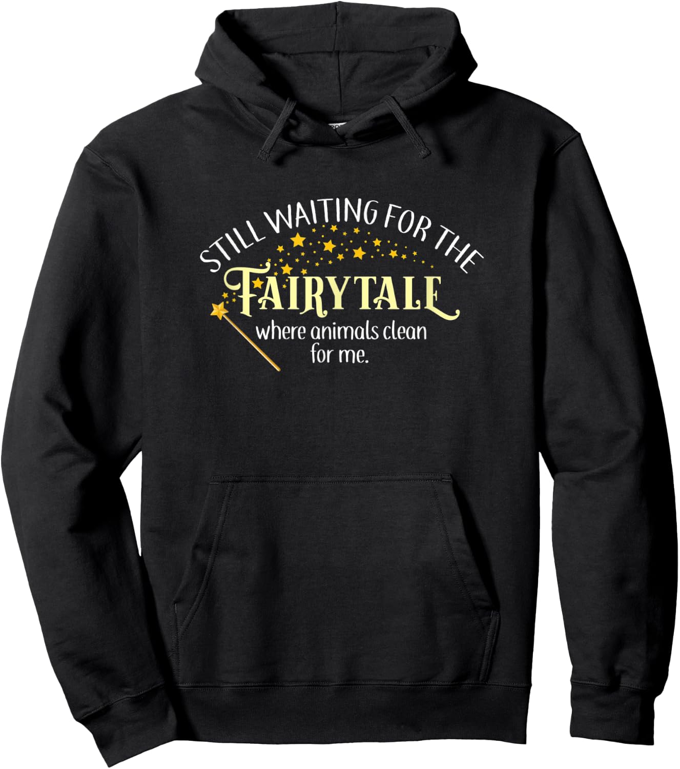Fairytale Magical Cleaning Animals / Funny Hoodie - Hoodie | Black