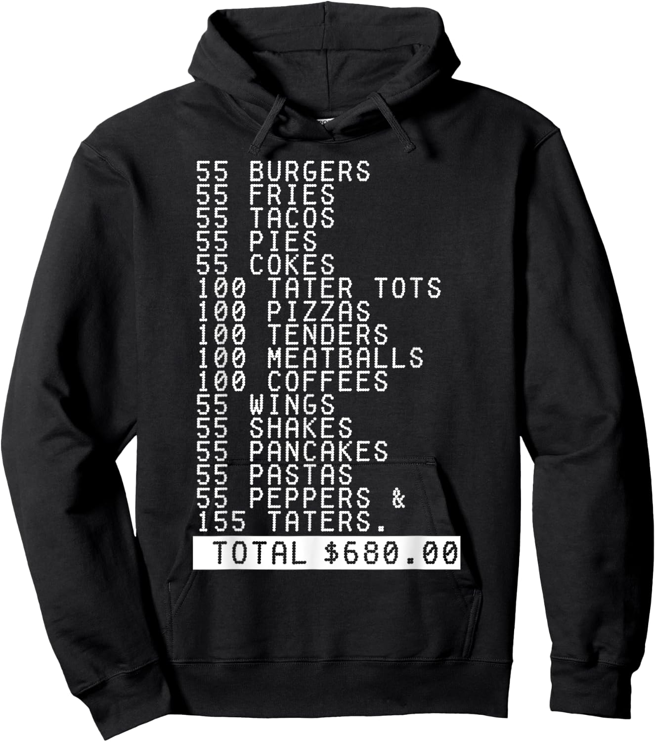 55 Burgers 55 Fries I Think You Should Leave Funny Hoodie - Hoodie | Black