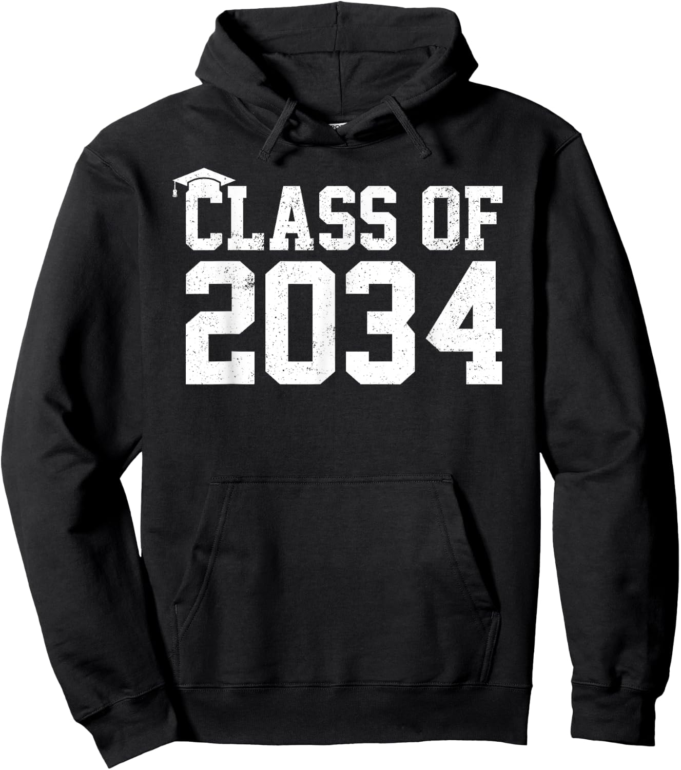 Class Of 2034 Grow With Me Graduation First Day Of School Hoodie - Hoodie | Black