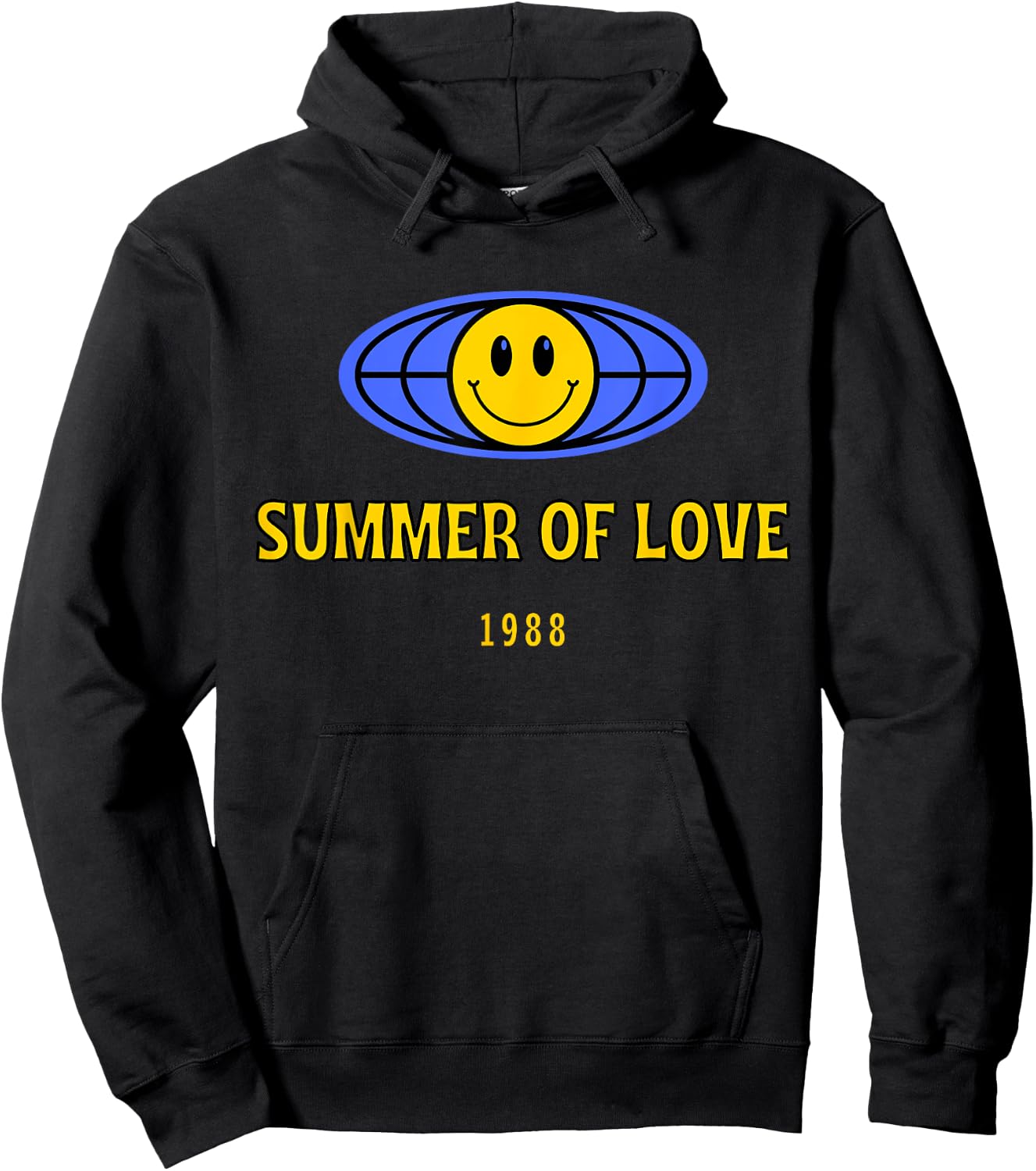 Summer of love, acid house rave techno Berlin London club Men Women Hoodie - Hoodie | Black