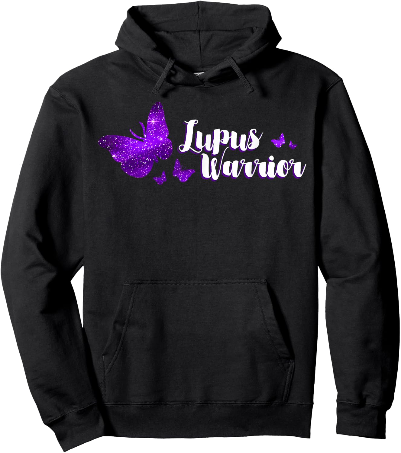 Lupus Warrior Purple Ribbon Autoantibodies Immune System Hoodie - Hoodie | Black