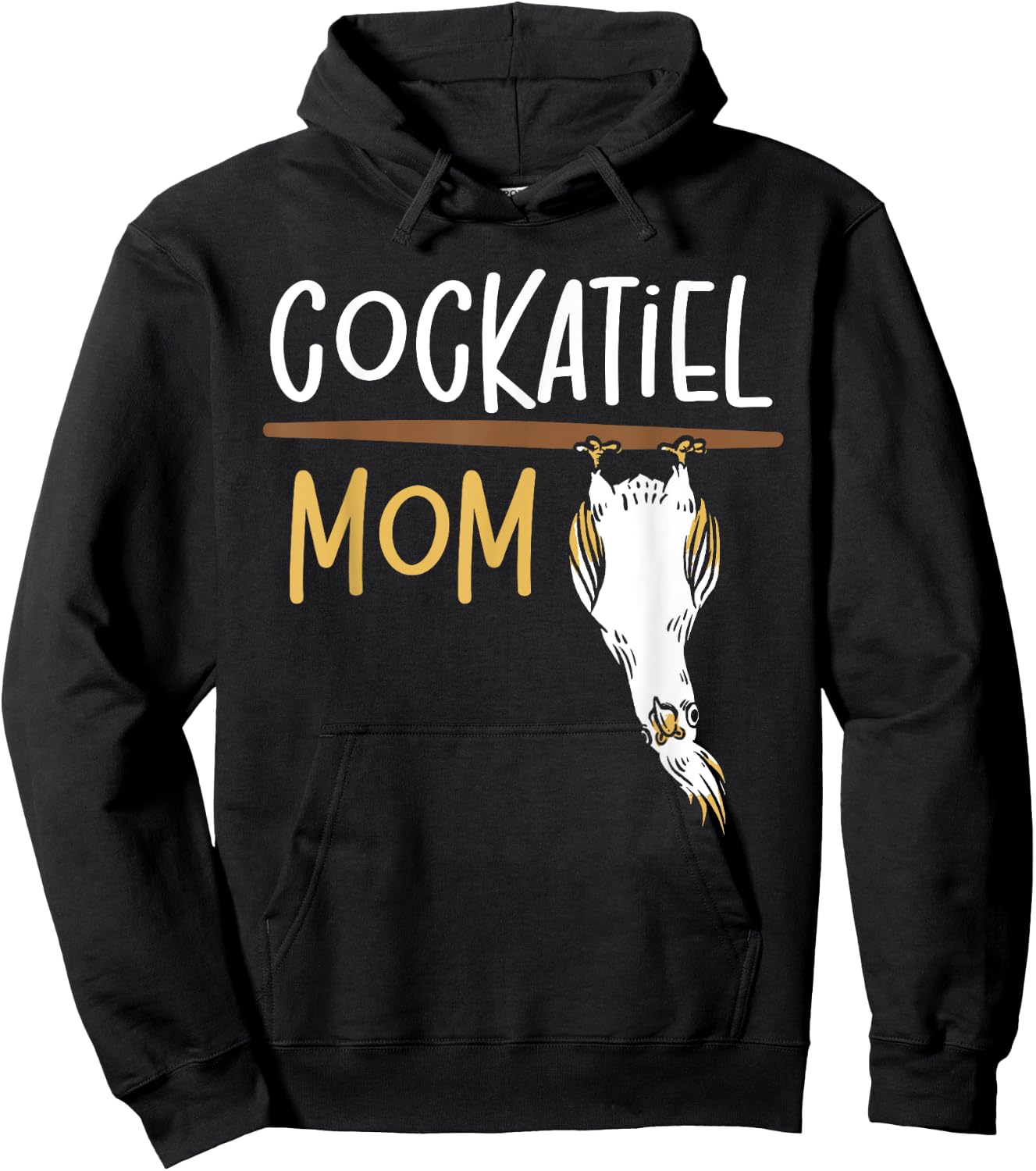 Cockatiel Parakeet Parrot Bird Lover Cockatoo Cockatiel Mom Hoodie - Hoodie | Black