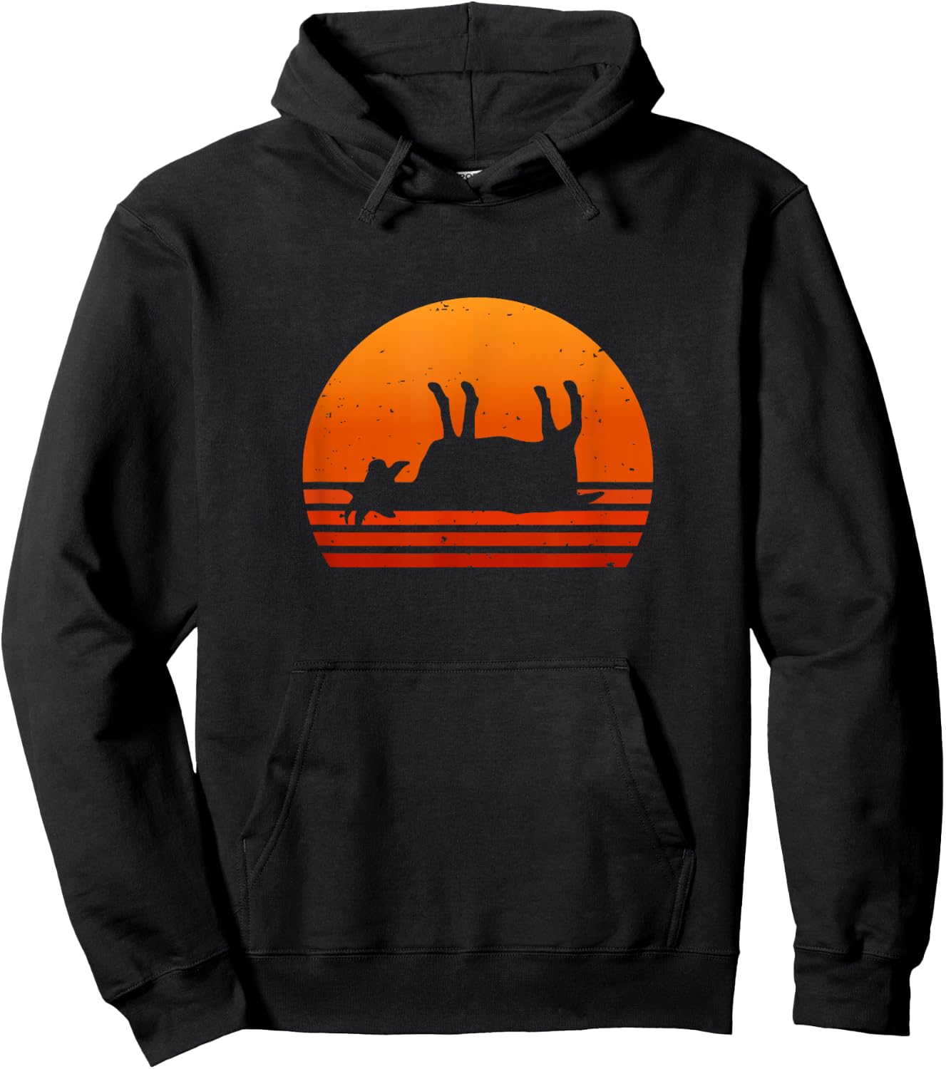 Funny Distressed Vintage Fainting Goat Animal Lover Hoodie - Hoodie | Black