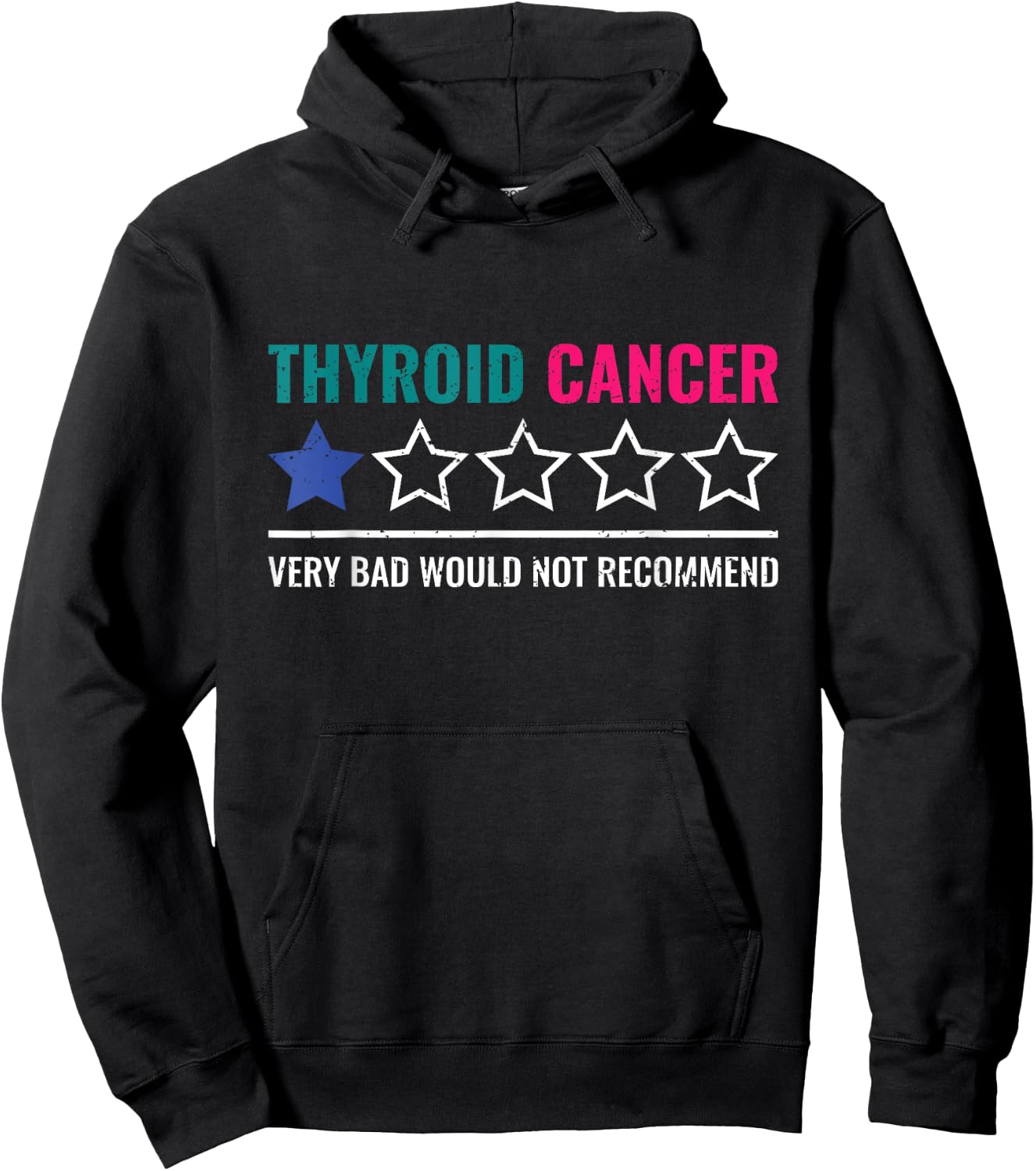 Thyroid Cancer Would Not Recommend Thyroid Cancer Survivor Hoodie - Hoodie | Black